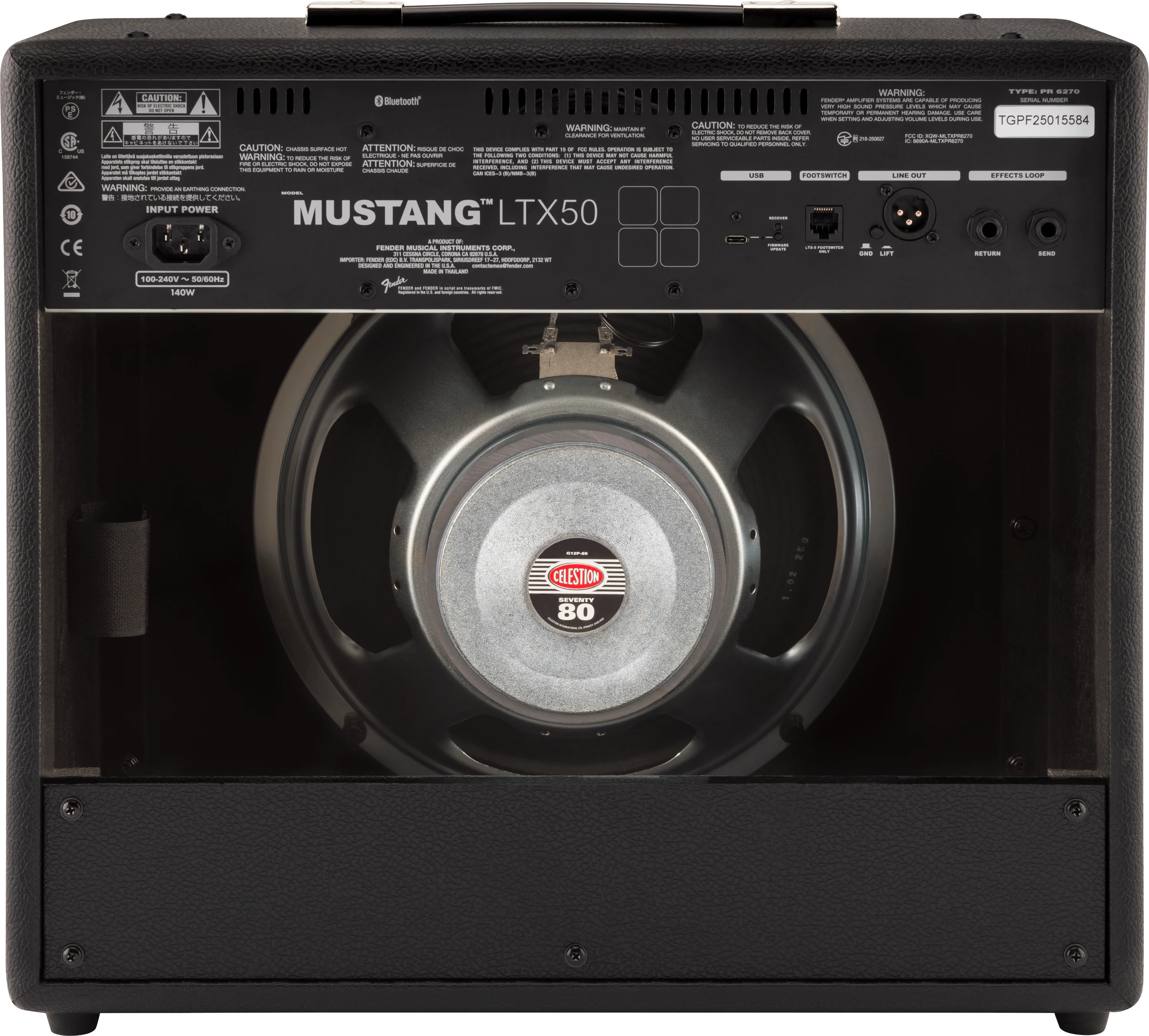 Amplificador Fender Guitarra Electrica Mustang Ltx50 2311700000 - Image 2