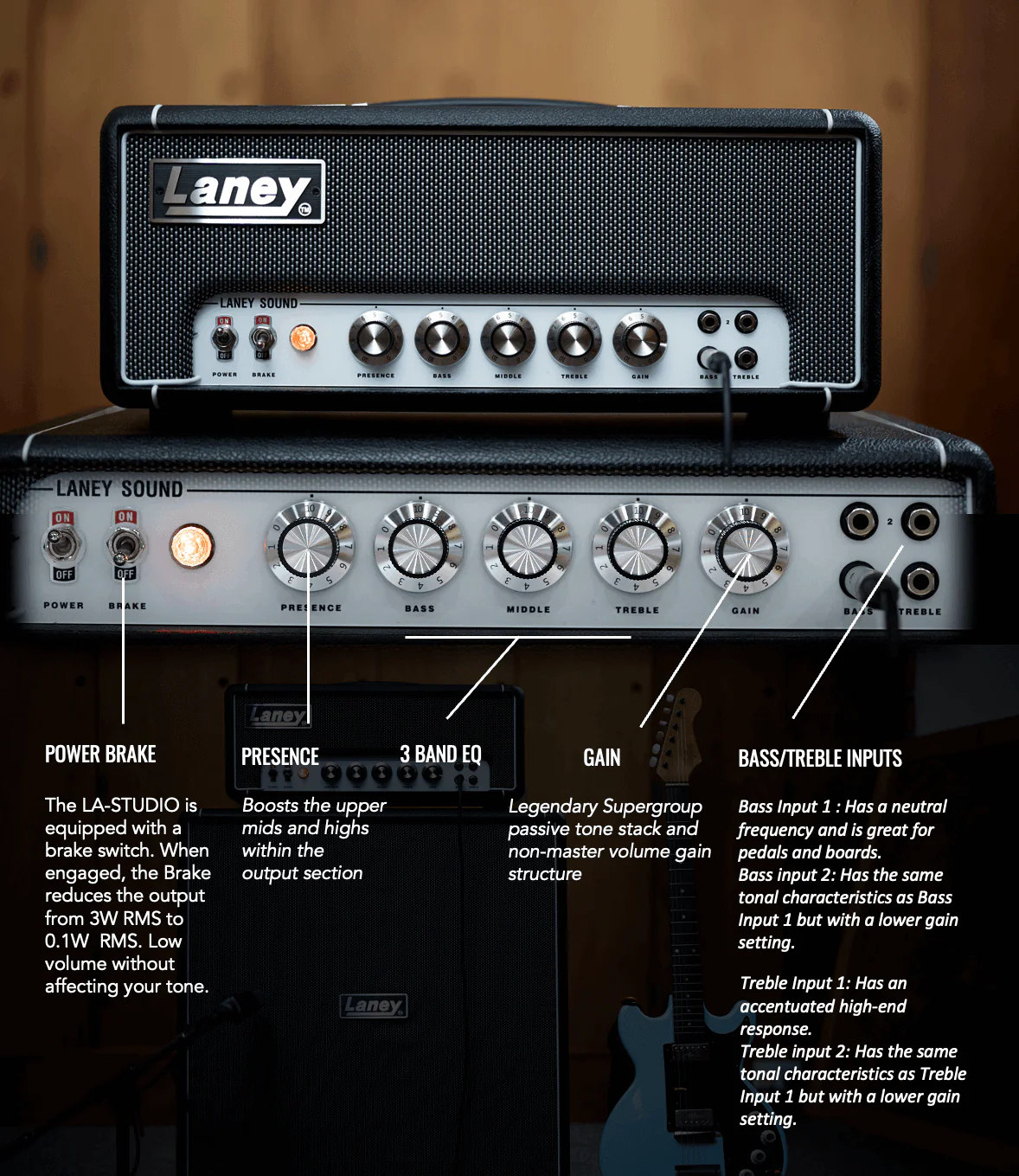 Amplificador Laney La-studio Cabezote Para Guitarra Electrica - Image 3