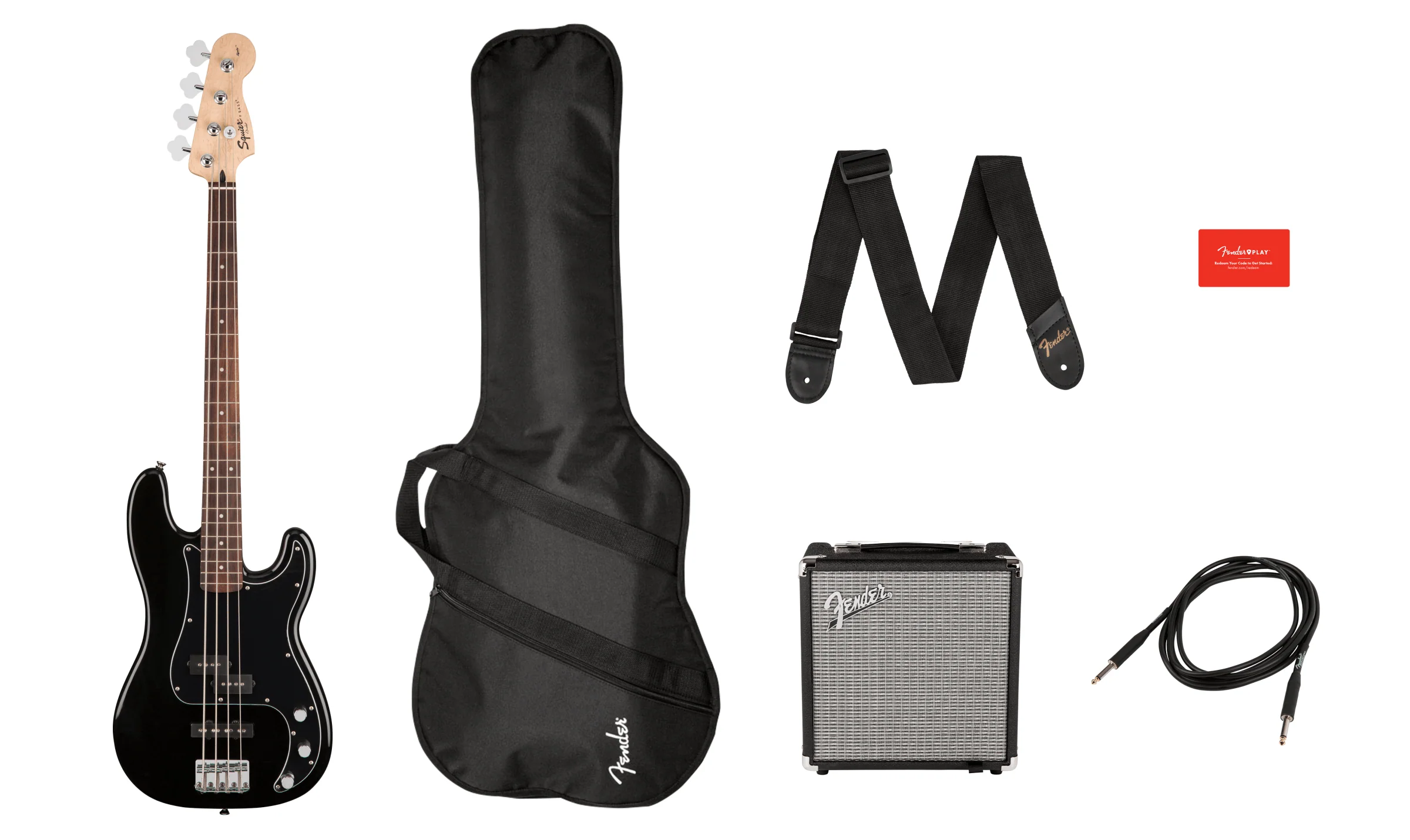 Bajo Electrico Fender Squier Affinity Precision Bass PJ Pack Gig Bag Rumble 15 - 120V 0371982006