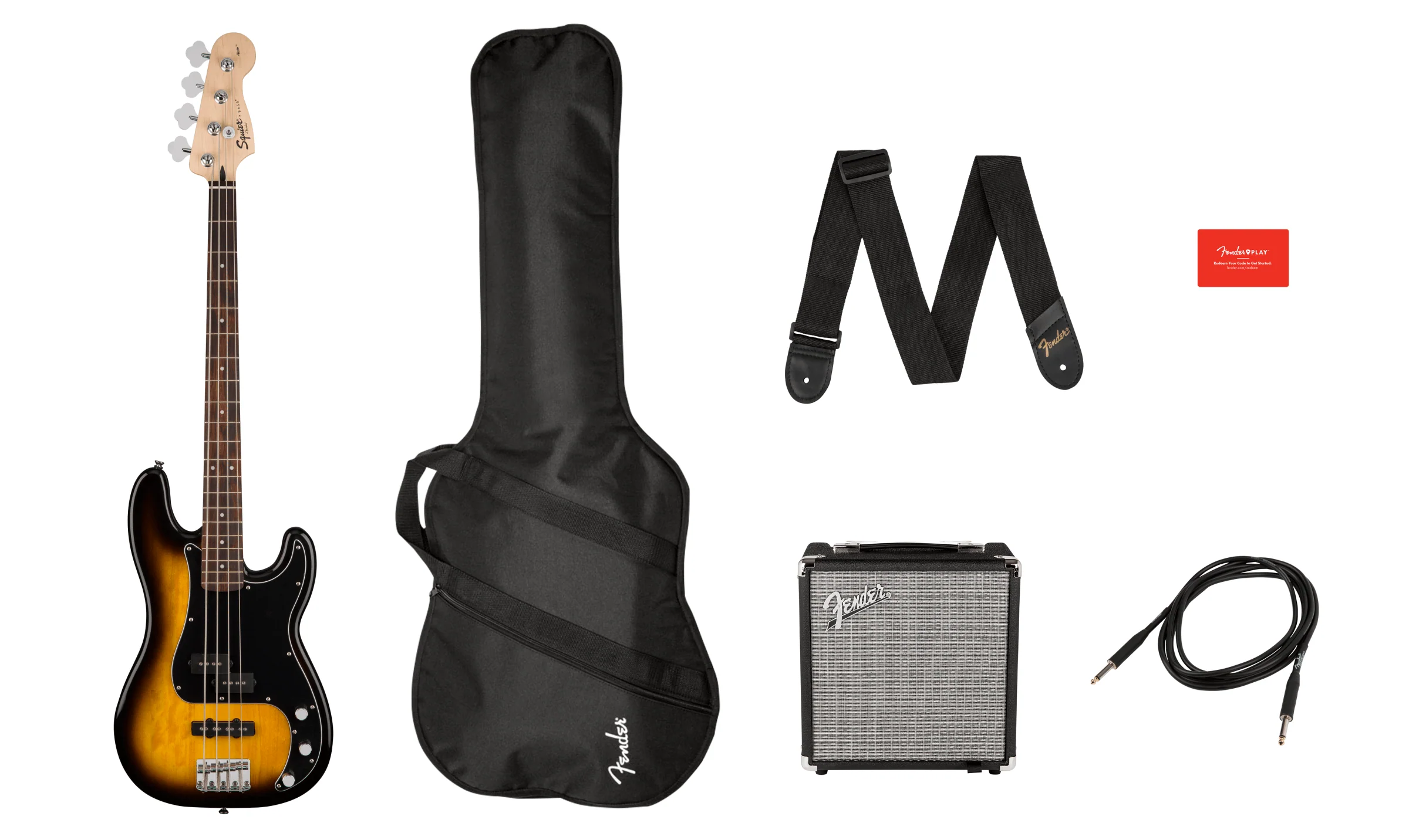 Bajo Electrico Fender Squier Affinity Precision Bass PJ Pack Gig Bag Rumble 15 - 120V 0371982032