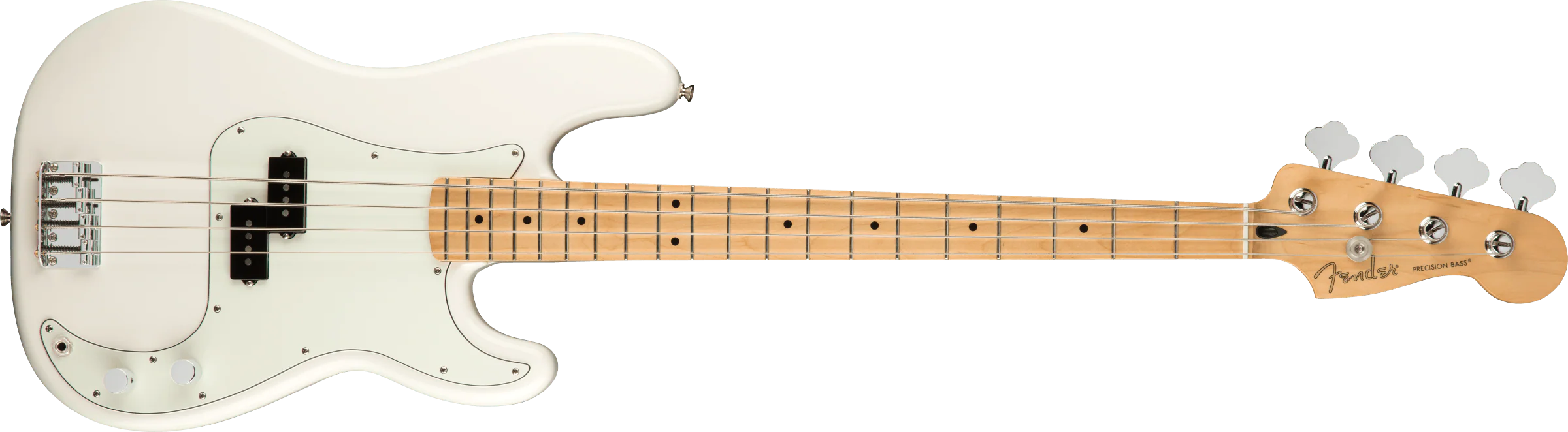 Bajo Electrico Fender Player Precision Bass®, diapasón de arce, blanco polar 0149802515