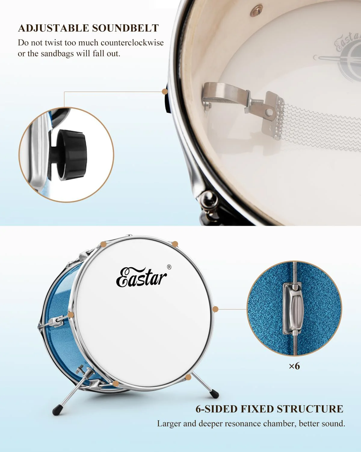 Bateria Acustica Donner Eb0300 Eds-180Msb 3Pc - Image 5