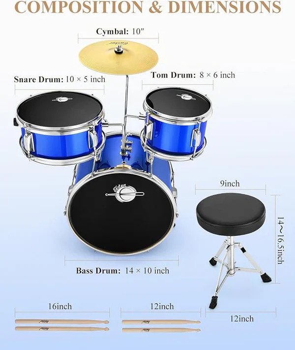 Bateria Acustica Donner Eb0301 Eds-180Be  3Pc - Image 3