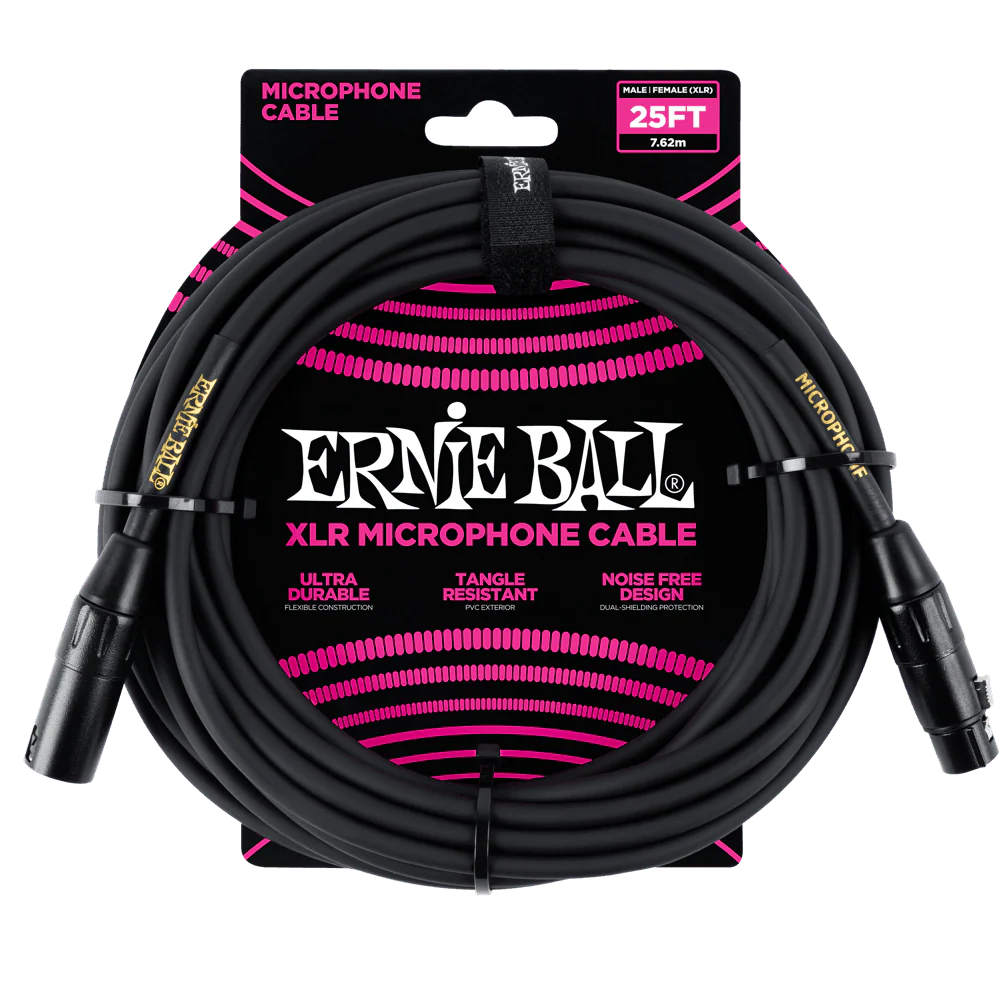 Cable Ernie Ball Para Microfono 25ft P06073 Xlr