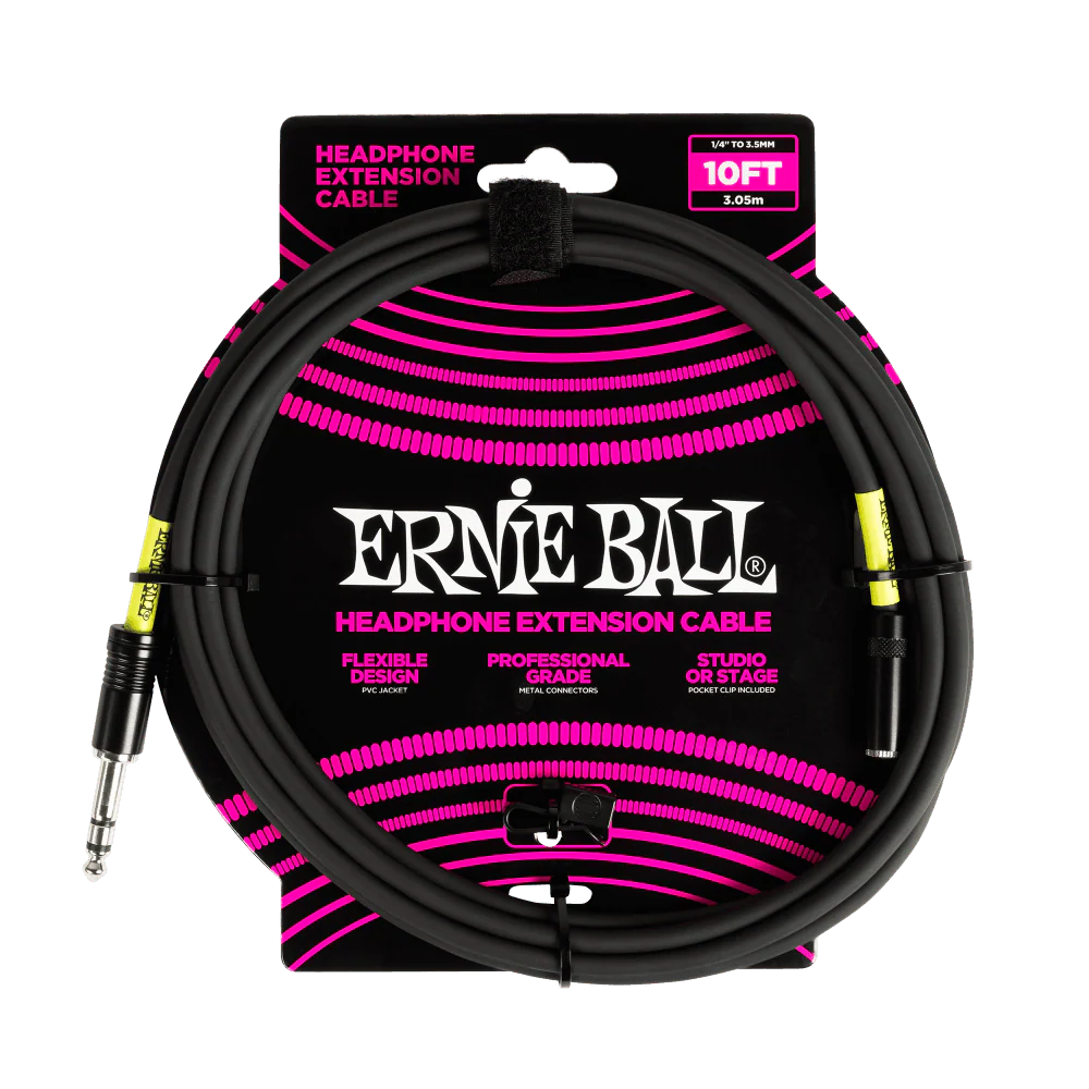 Cable Ernie Ball 10ft P06422 Auriculares Negro