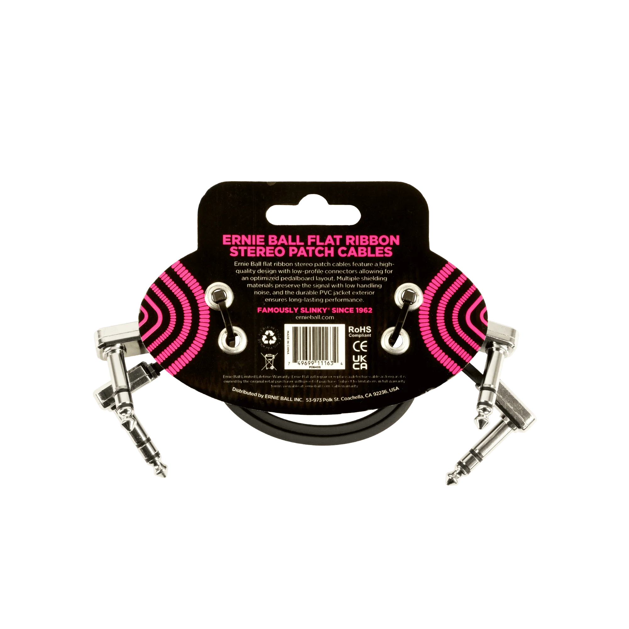 Cable Ernie Ball De Conexion Estereo- Paquete De 2 Unidades - Image 2