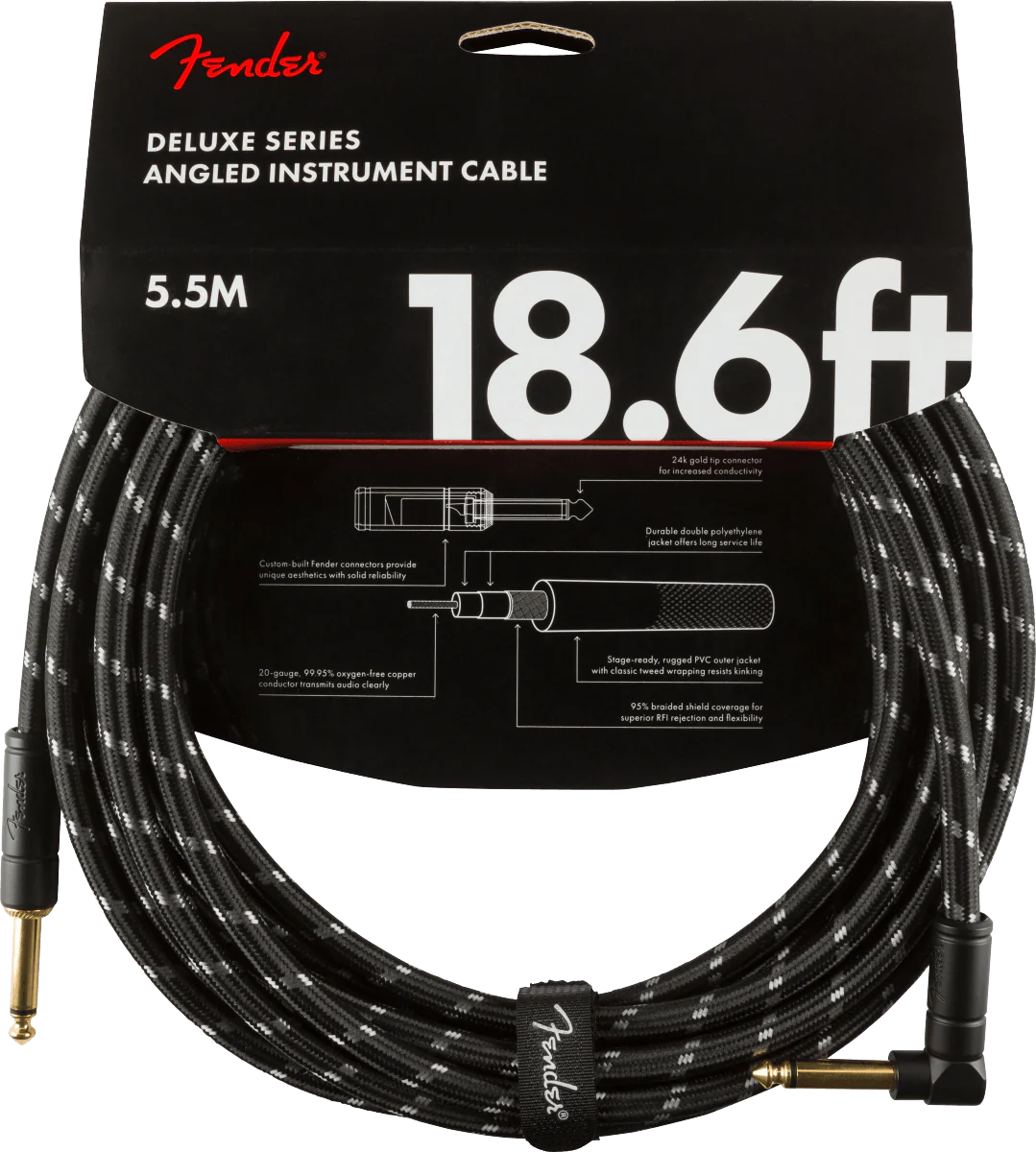 Cable Fender Deluxe Straight/angle 18.6 0990820079