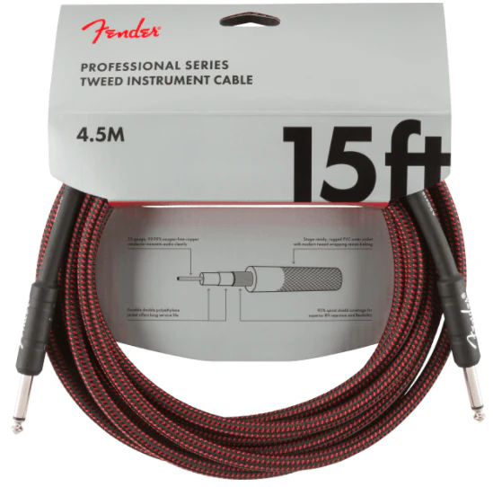 Cable Fender Pro 15 Inst Red Twd 0990820064 - Image 3