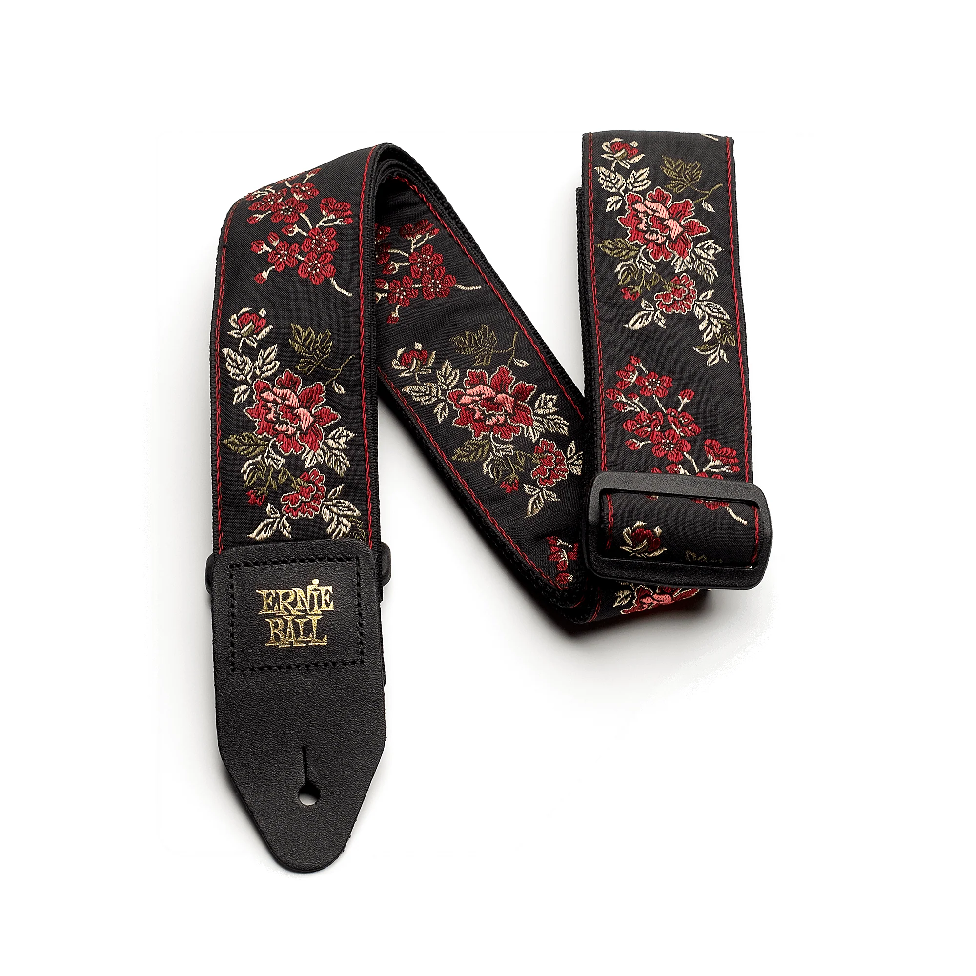 Correa Ernie Ball Guitarra Y Bajo P04142 Red Rose