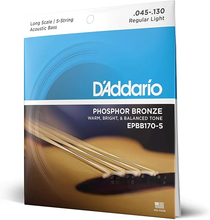 Encordado D Addario Bajo Acustico Epbb170-5 45-130 5 C