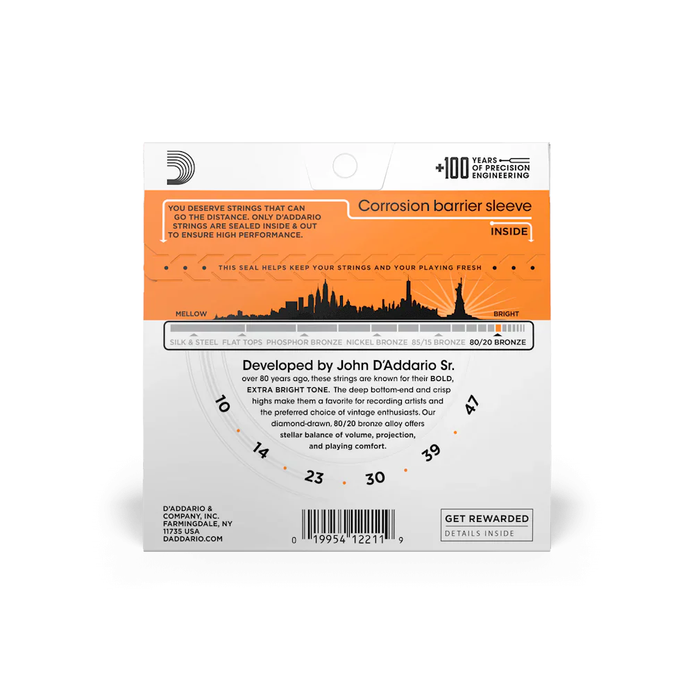 Encordado D Addario Guit Elec/Acus Ej10 - Image 3