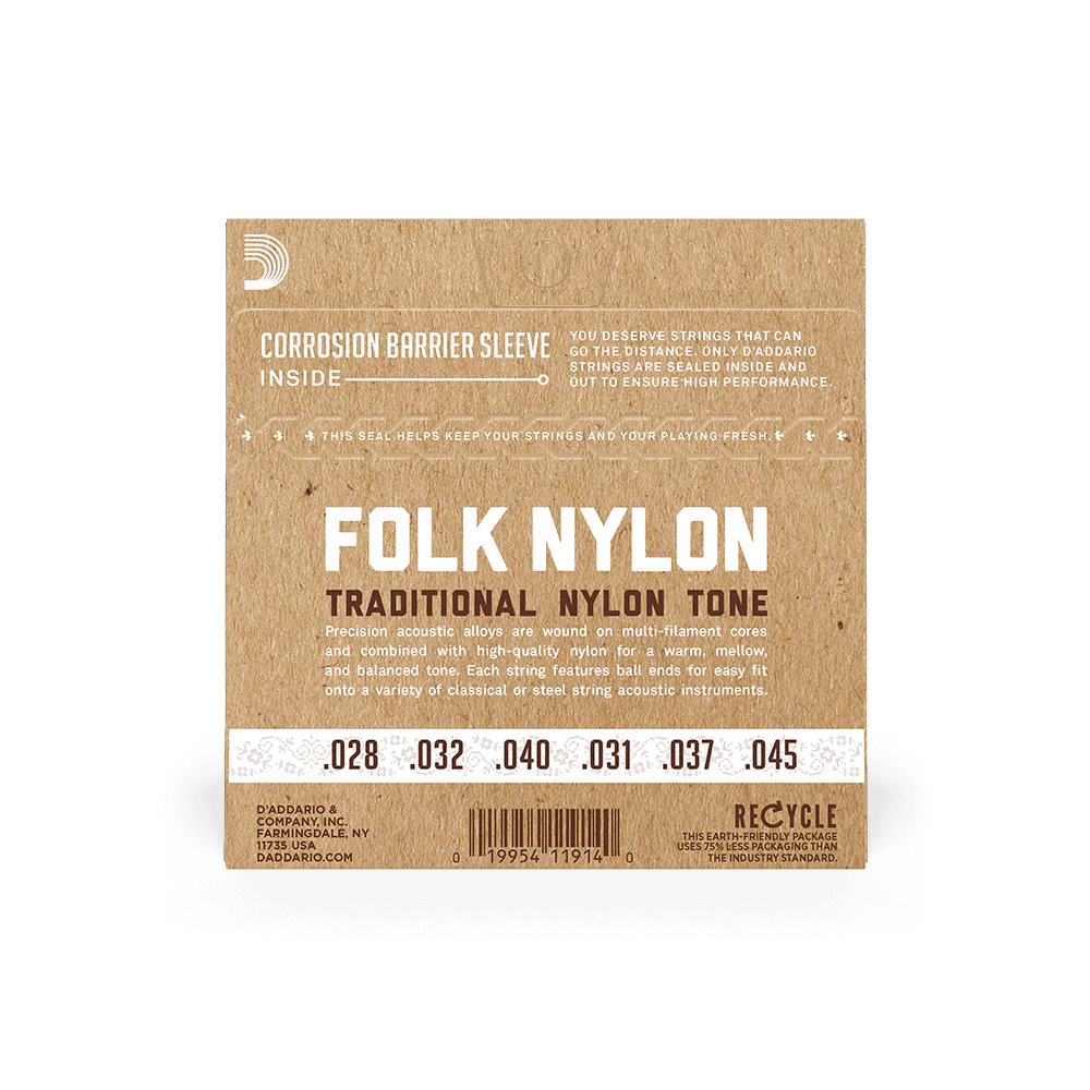 Encordado D Addario Guitarra Folk Ej32 Nylon - Image 2
