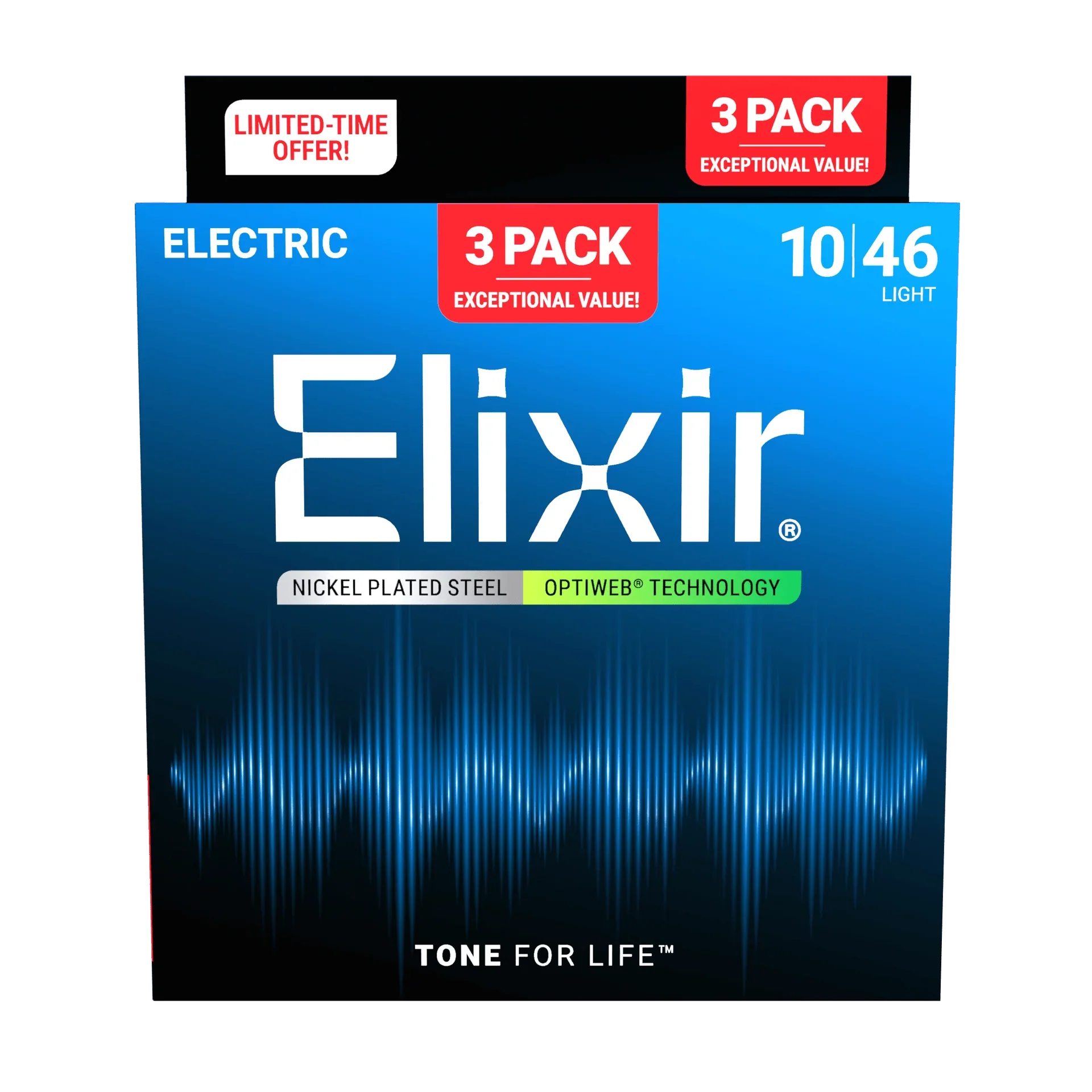 Encordado Elixir Guitarra Electrica 16572 10-46 X3