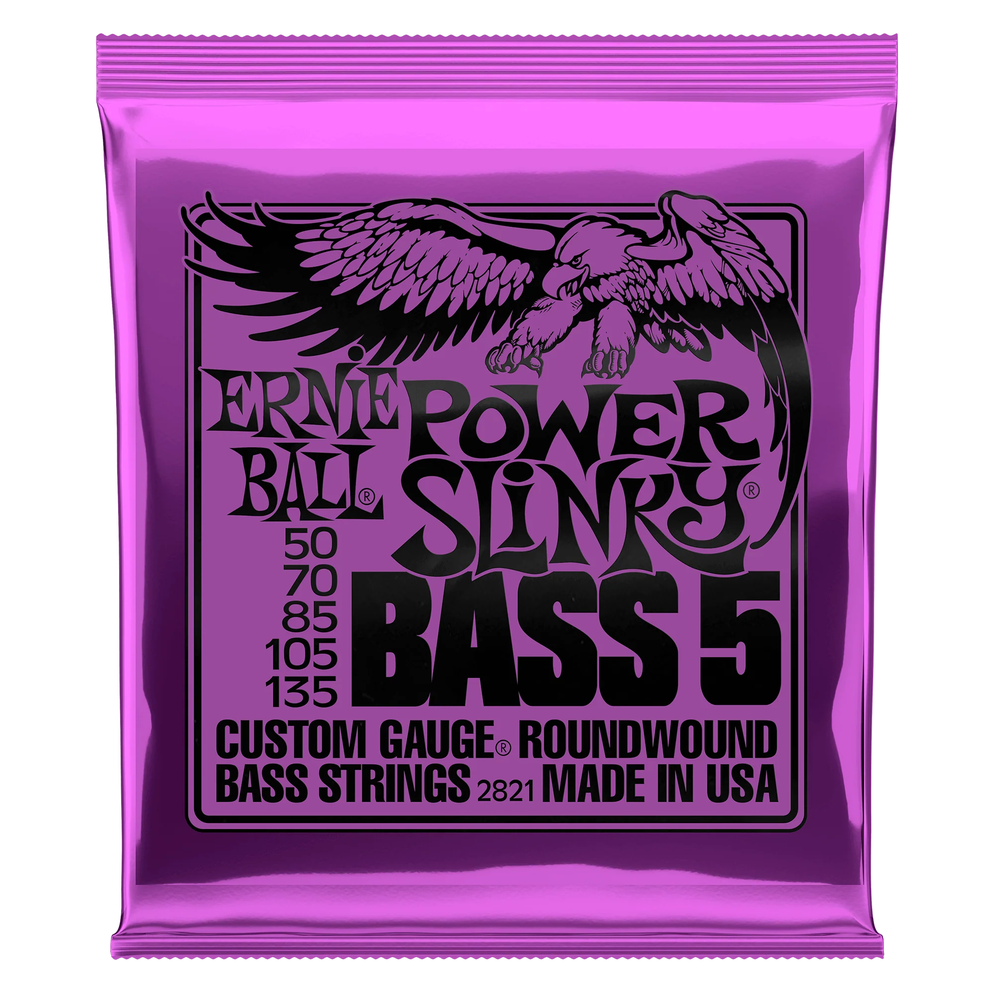 Encordado Ernie Ball Bajo Electrico 2821 50-135 5 Cuerdas