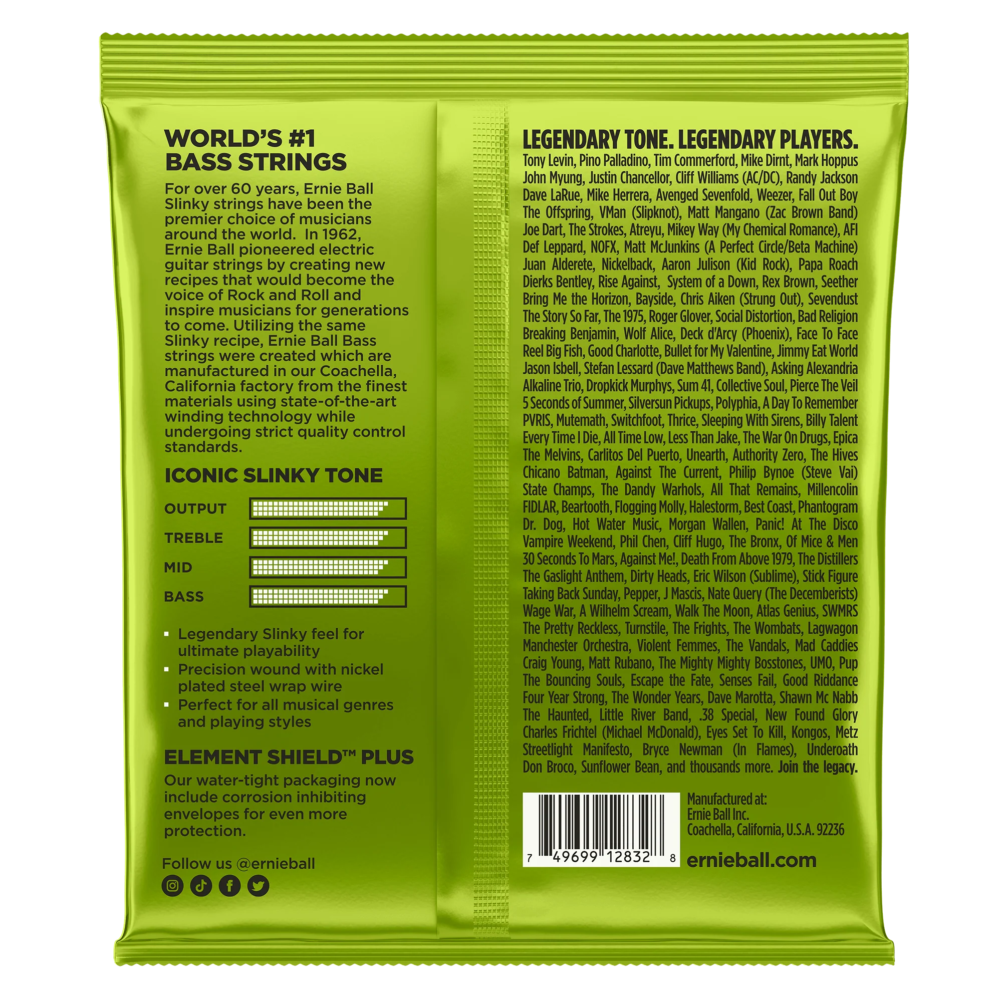Encordado Ernie Ball Bajo Electrico 2832 50-105 - Image 2