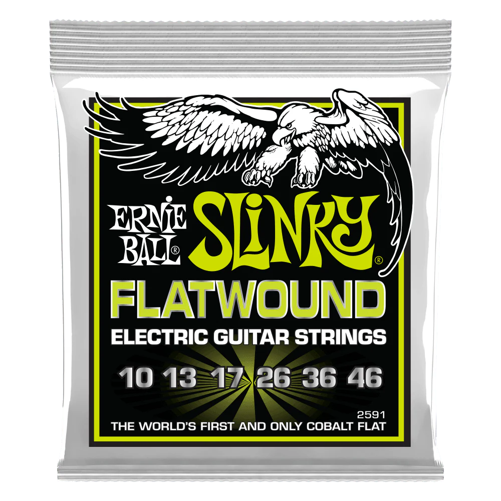 Encordado Ernie Ball Guitarra Electrica Burl Regular Slinky Flatw 10-46 P02591