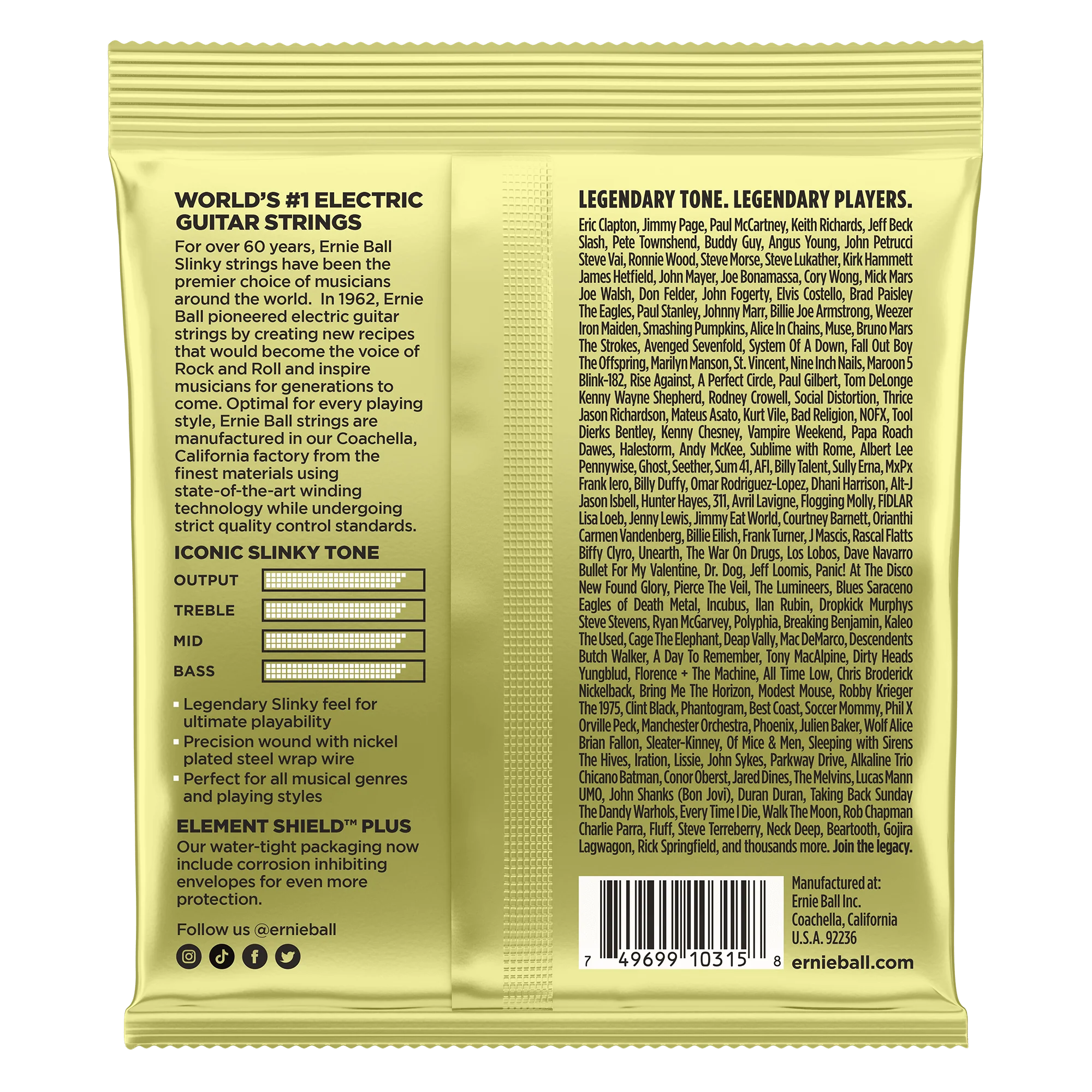 Encordado Ernie Ball Guitarra Electrica 2214 12-62 - Image 2