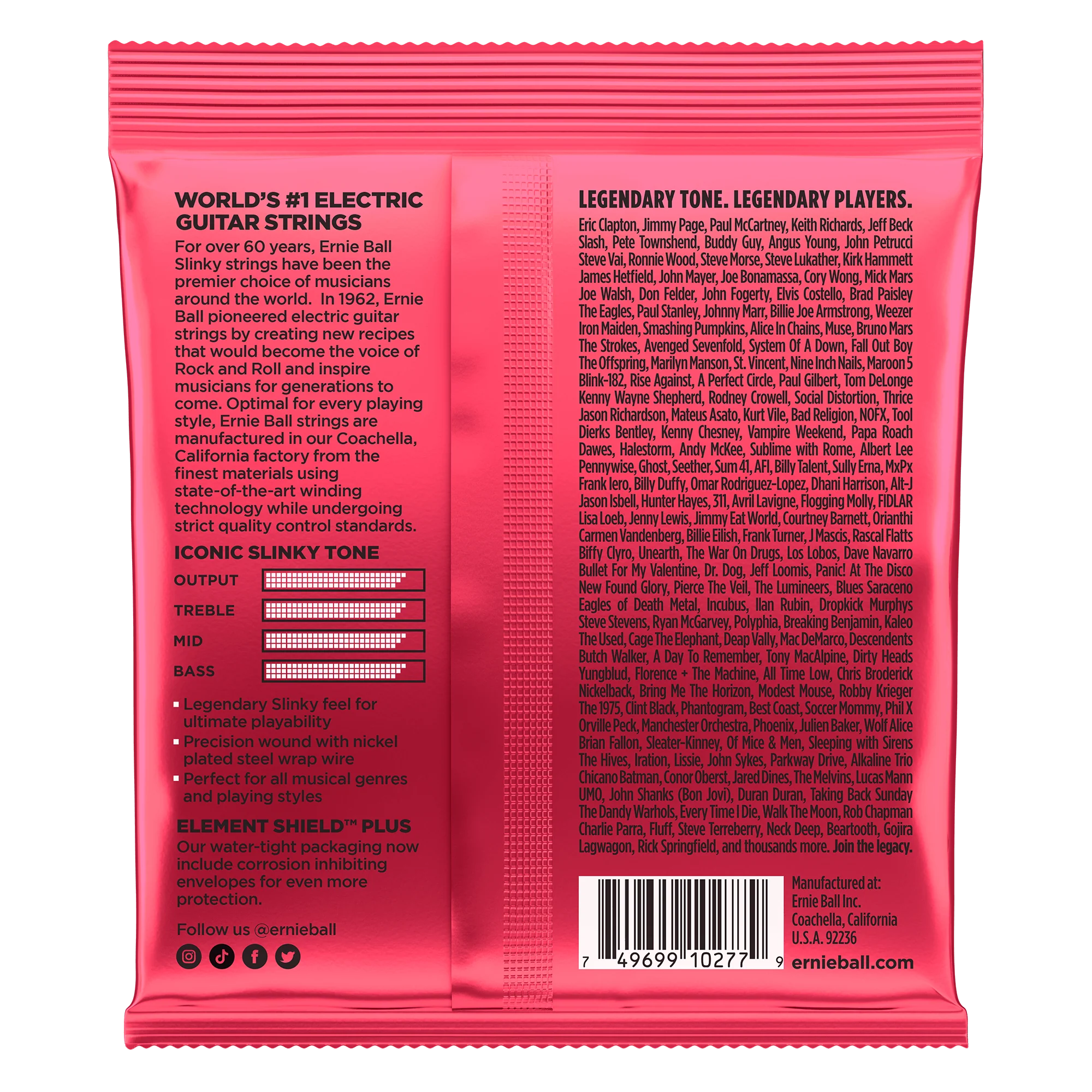 Encordado Ernie Ball Guitarra Electrica 2226 11-52 - Image 2