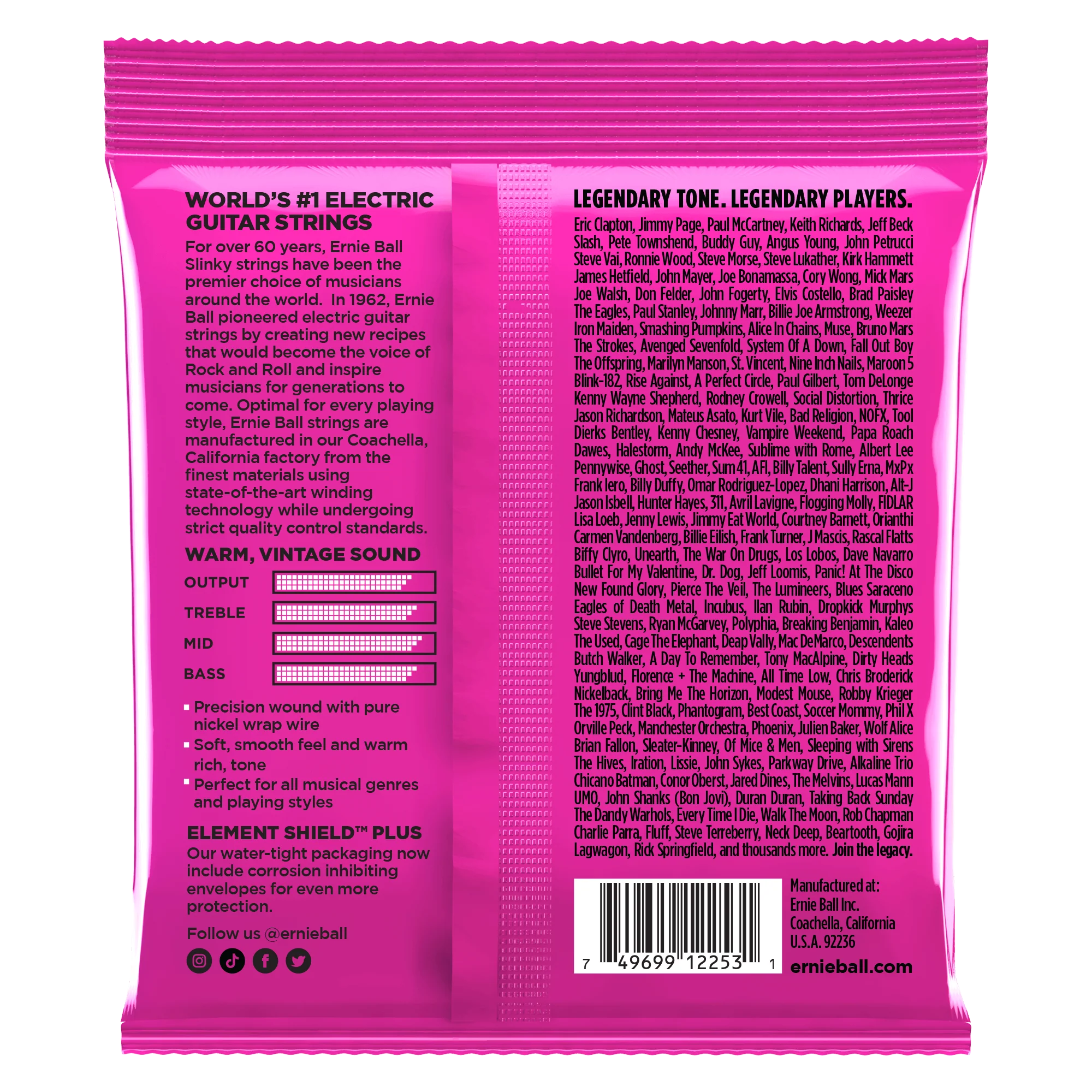 Encordado Ernie Ball Guitarra Electrica 2253 9-42 - Image 2