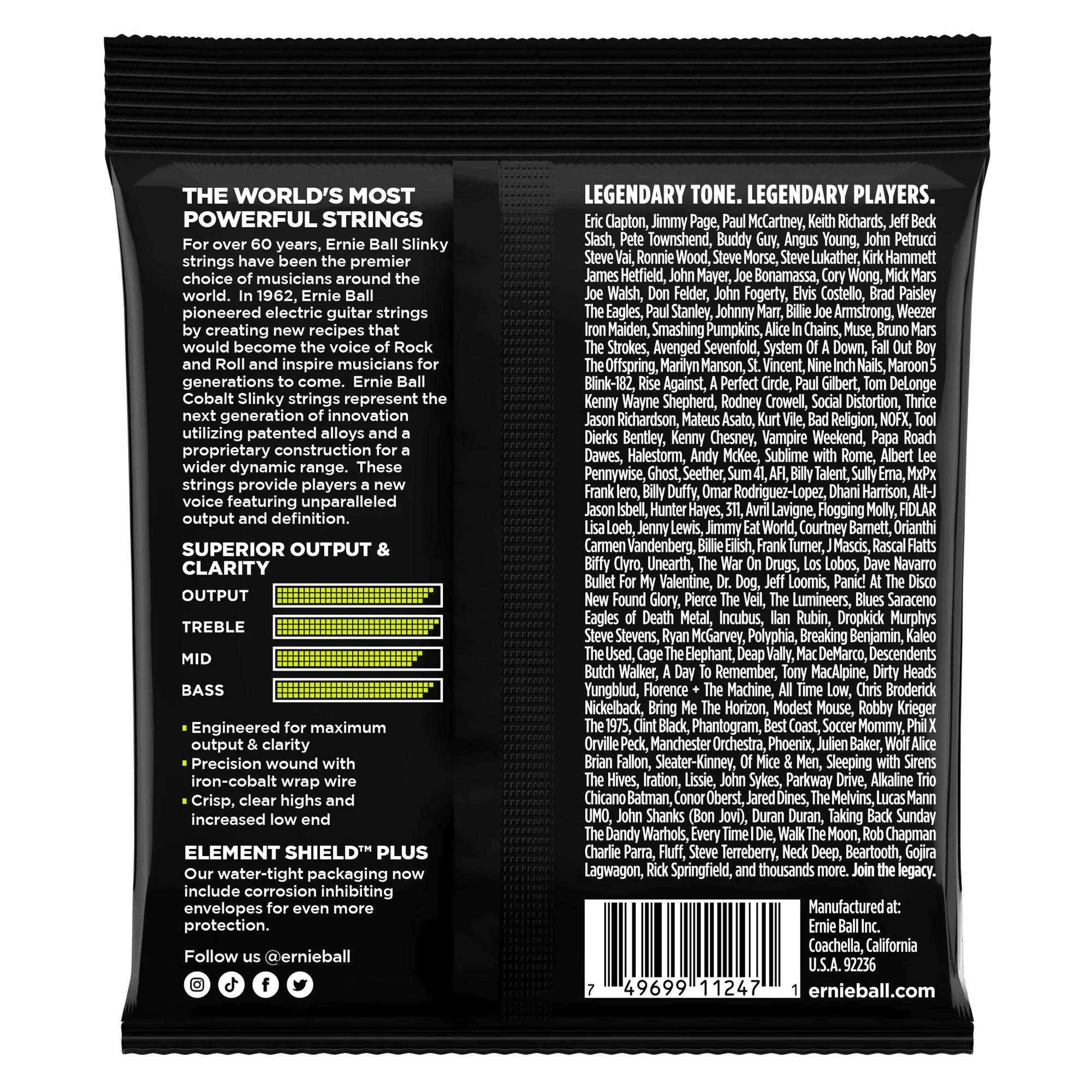 Encordado Ernie Ball Guitarra Electrica 3721 10-46 x3 - Image 2