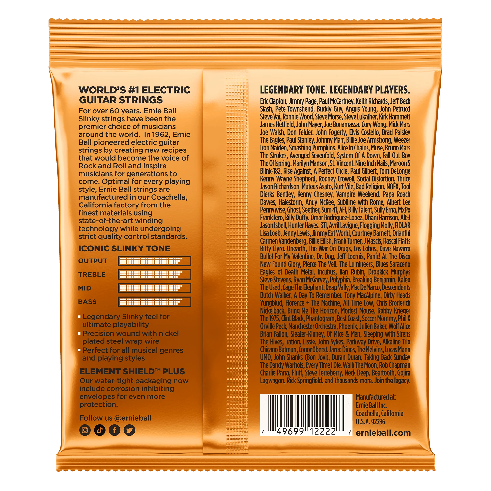 Encordado Ernie Ball Guitarra Electrica 2222 9-46 - Image 2