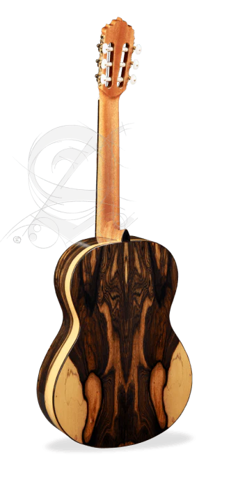 Guitarra Acustica Alhambra 6 Ebano Blanco/Estuche Semiduro - Image 3