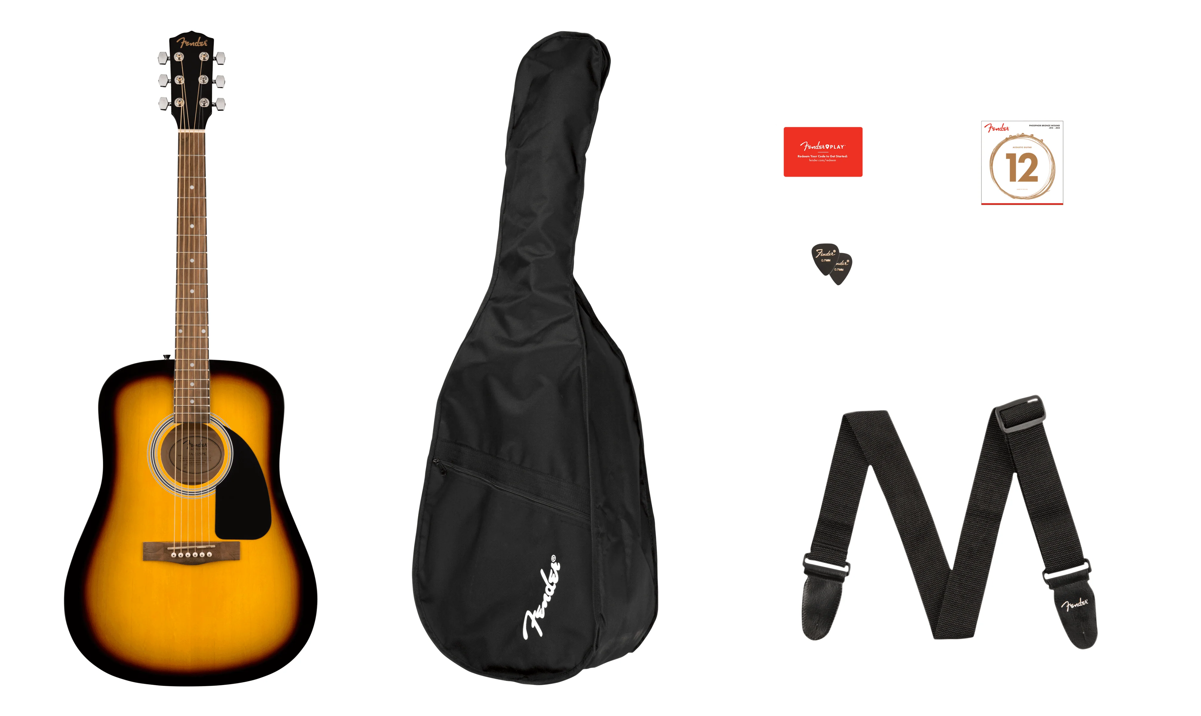 Guitarra Acustica Fender Fa-115 Kit 0971210532