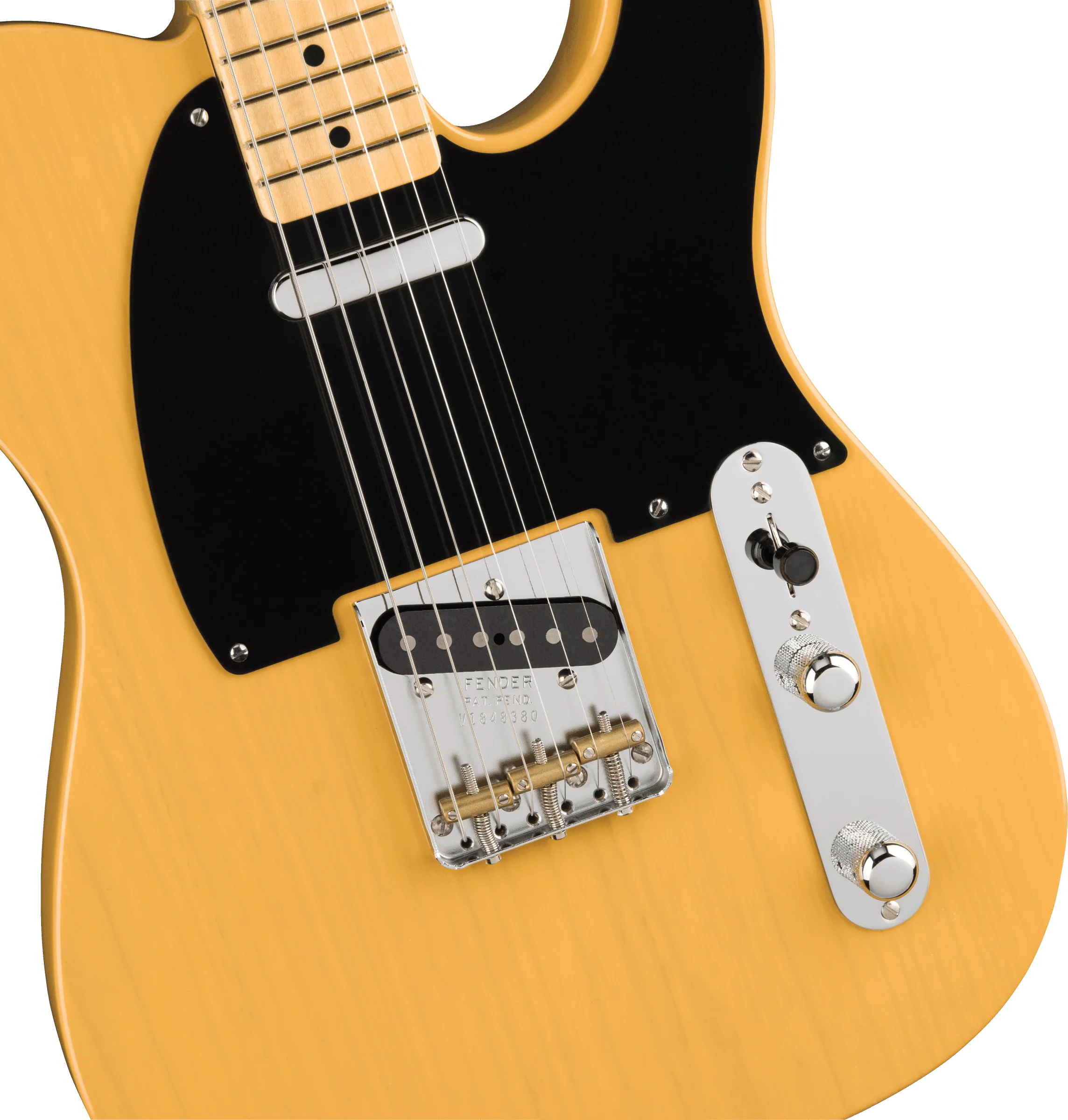 Guitarra Electrica Fender American Original '50s Telecaster®, diapasón de arce, rubio caramelo 0110132850 - Image 4