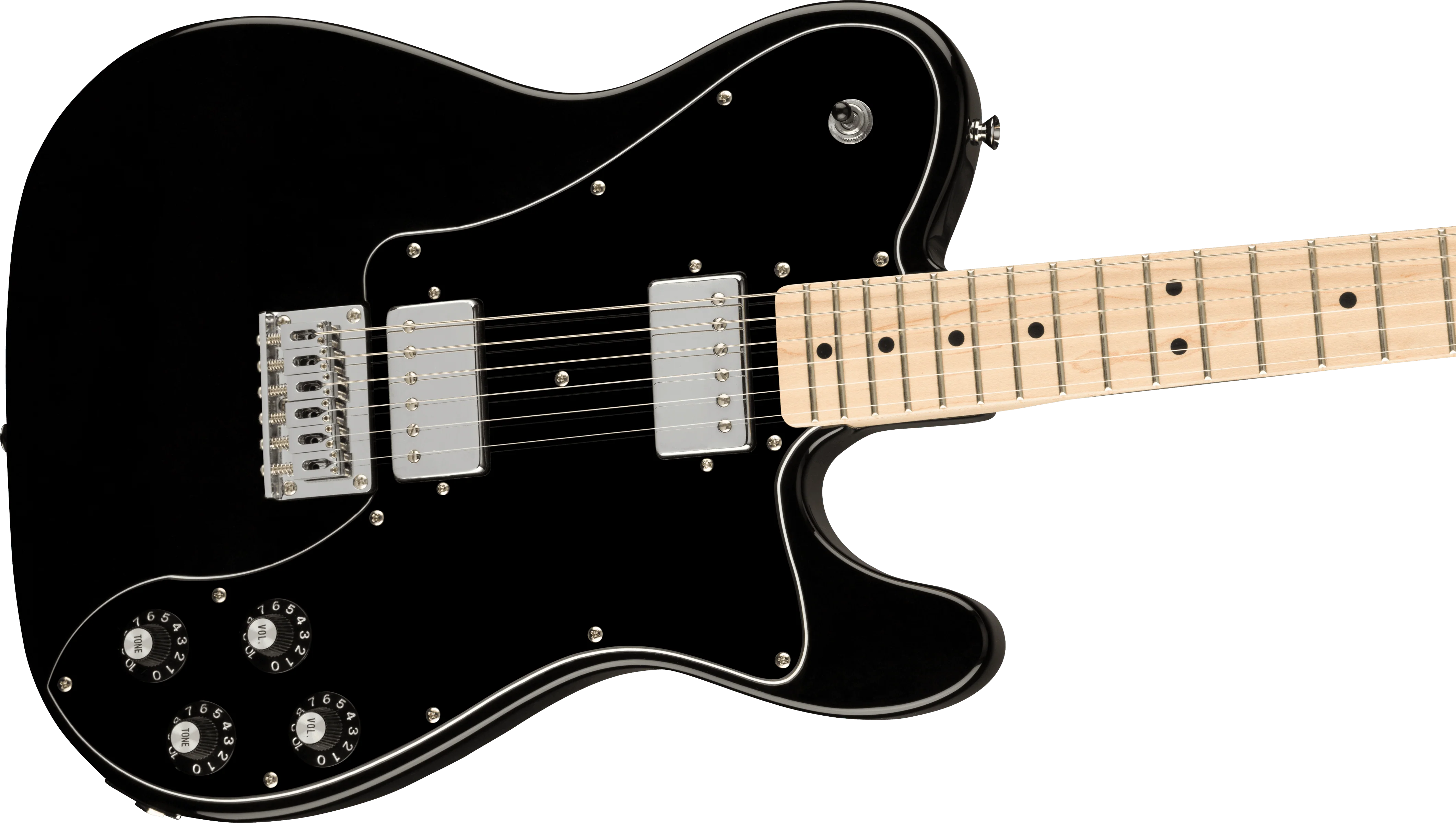 Guitarra Electrica Fender Squier Affinity Series™ Telecaster® Deluxe, diapasón de arce, golpeador negro, negro 0378253506 - Image 4