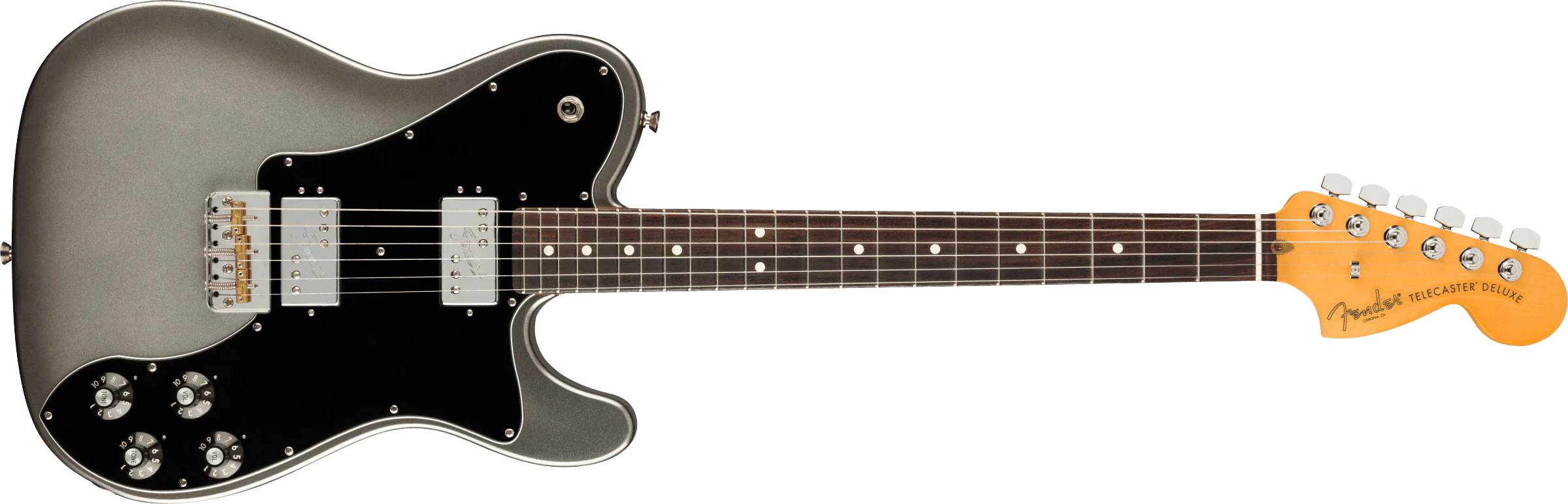 Guitarra Electrica Fender American Professional II Telecaster® Deluxe, diapasón de palisandro, mercurio 0113960755