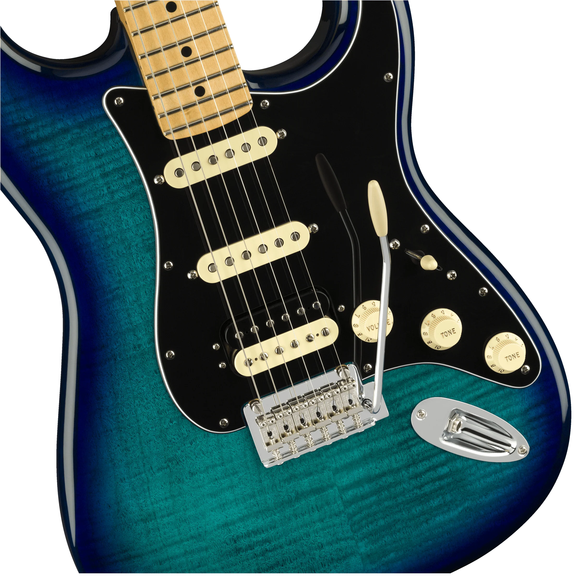 Guitarra Electrica Fender Player Stratocaster® de edición limitada HSS Plus Top, diapasón de arce, Blue Burst 0140218573 - Image 2