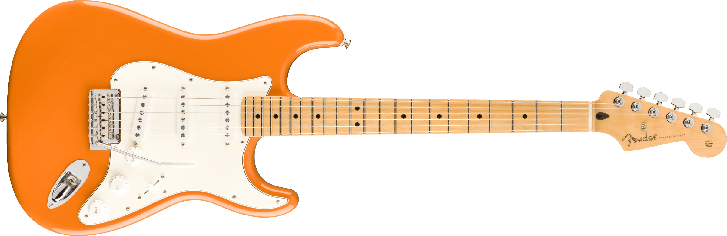 Guitarra Electrica Fender Player Stratocaster®, diapasón de arce, naranja capri 0144502582