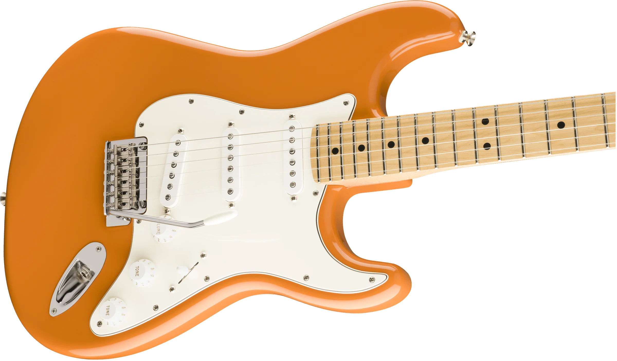 Guitarra Electrica Fender Player Stratocaster®, diapasón de arce, naranja capri 0144502582 - Image 4