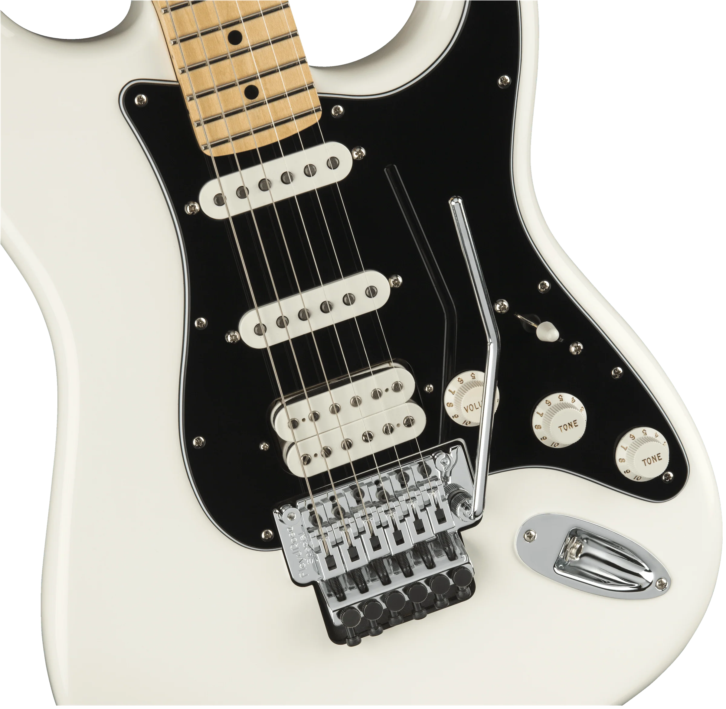 Guitarra Electrica Fender Player Stratocaster® con Floyd Rose®, diapasón de arce, blanco polar1149402515 - Image 3