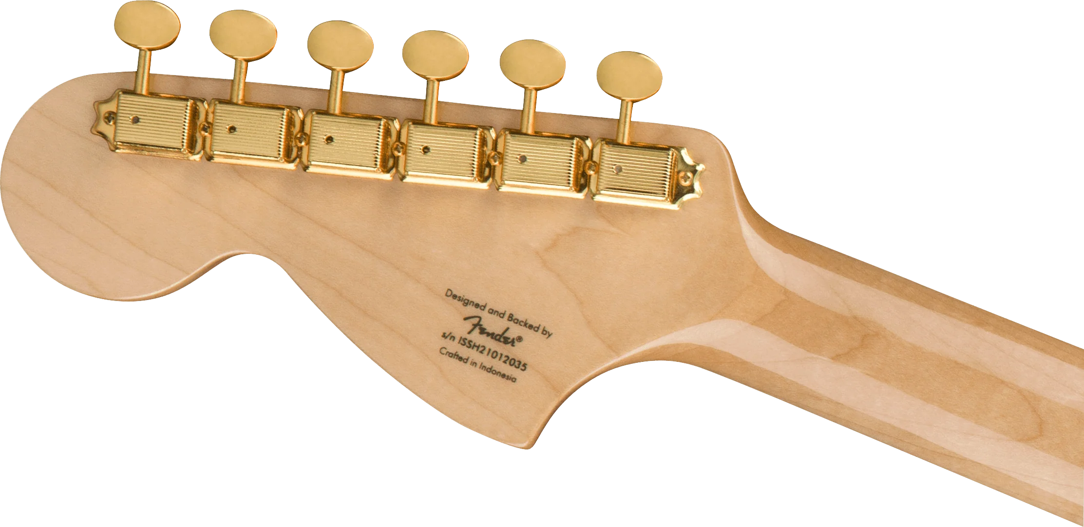 Guitarra Electrica Fender Squier Stratocaster® del 40 aniversario, edición dorada, diapasón de laurel, golpeador anodizado dorado, rojo rubí metalizado 0379410515 - Image 5