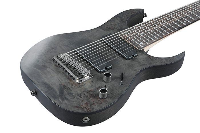 Guitarra Electrica Ibanez 9 Cuerdas Rg9pb-transparent Gray Flat - Image 2