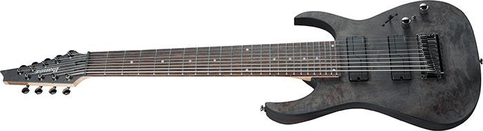Guitarra Electrica Ibanez 9 Cuerdas Rg9pb-transparent Gray Flat - Image 4