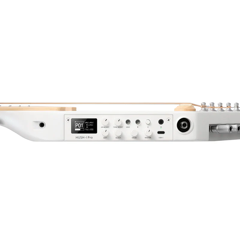 Guitarra Electrica Donner EC7450 Hush-X Pro White-Luxe - Image 3