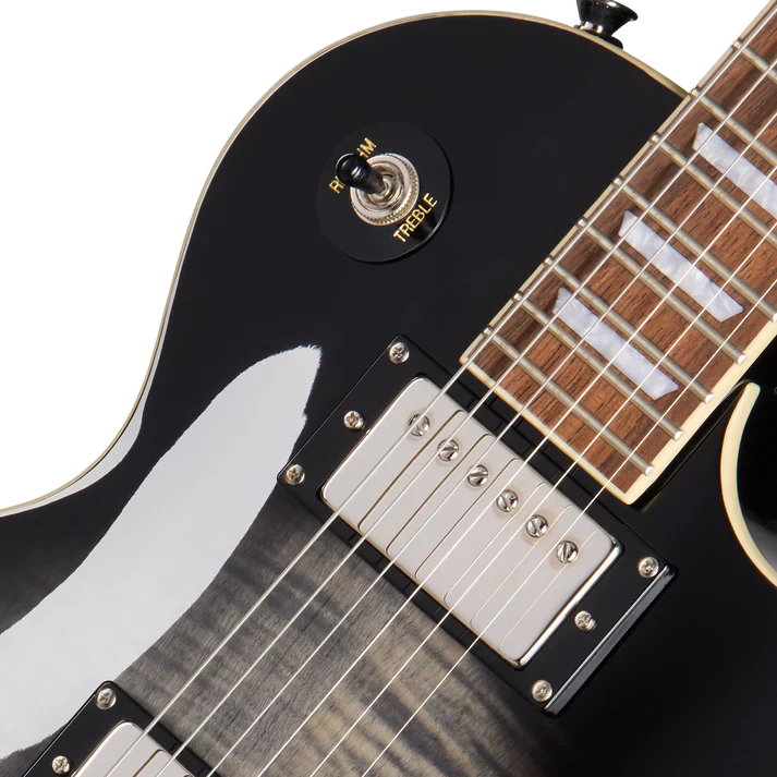 Guitarra Electrica Epiphone E1LPTPEBBNH1 Les Paul Tribute Plus Transparent Ebony - Image 7