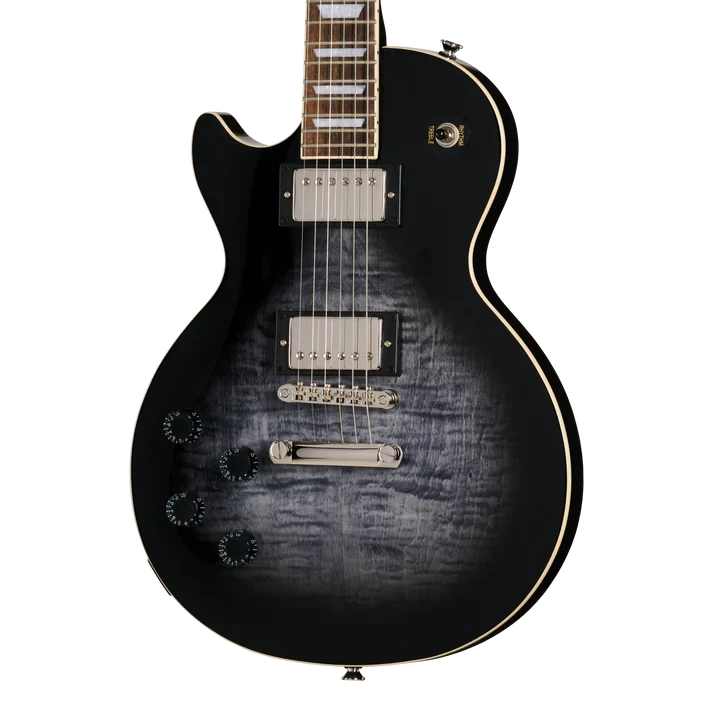 Guitarra Electrica Epiphone E1LPTPEBBNH1L Les Paul Tribute Plus Zurda Transparent Ebony