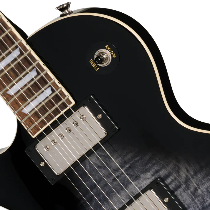 Guitarra Electrica Epiphone E1LPTPEBBNH1L Les Paul Tribute Plus Zurda Transparent Ebony - Image 7