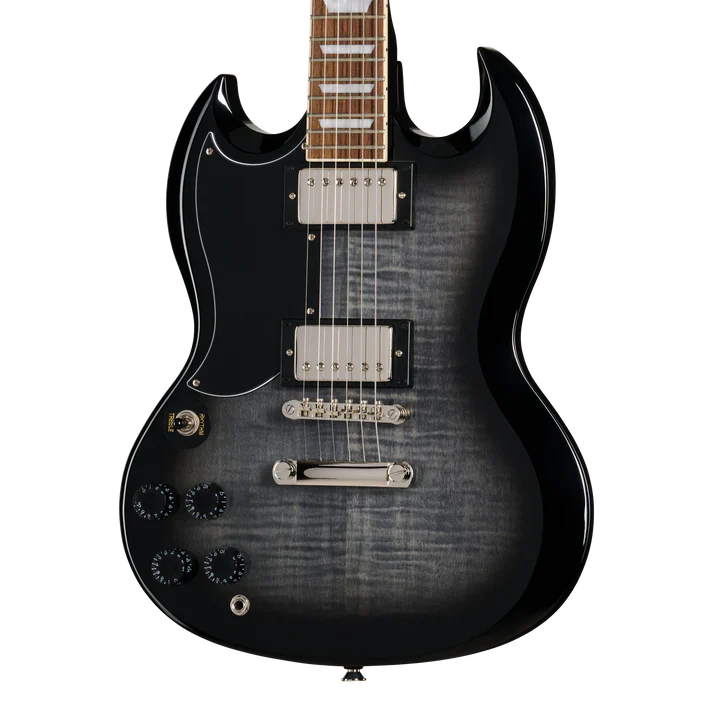 Guitarra Electrica Epiphone E1SGTPEBBNH1L Sg Tribute Plus Zurda Transparent Ebony