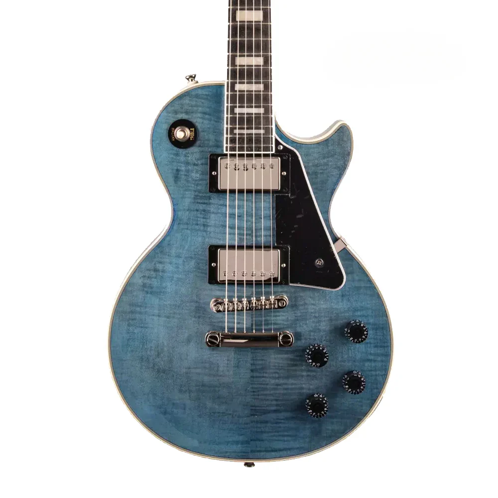 Guitarra Electrica Epiphone EI-LPCFTBLNH3 Les Paul Custom Figured - Image 2