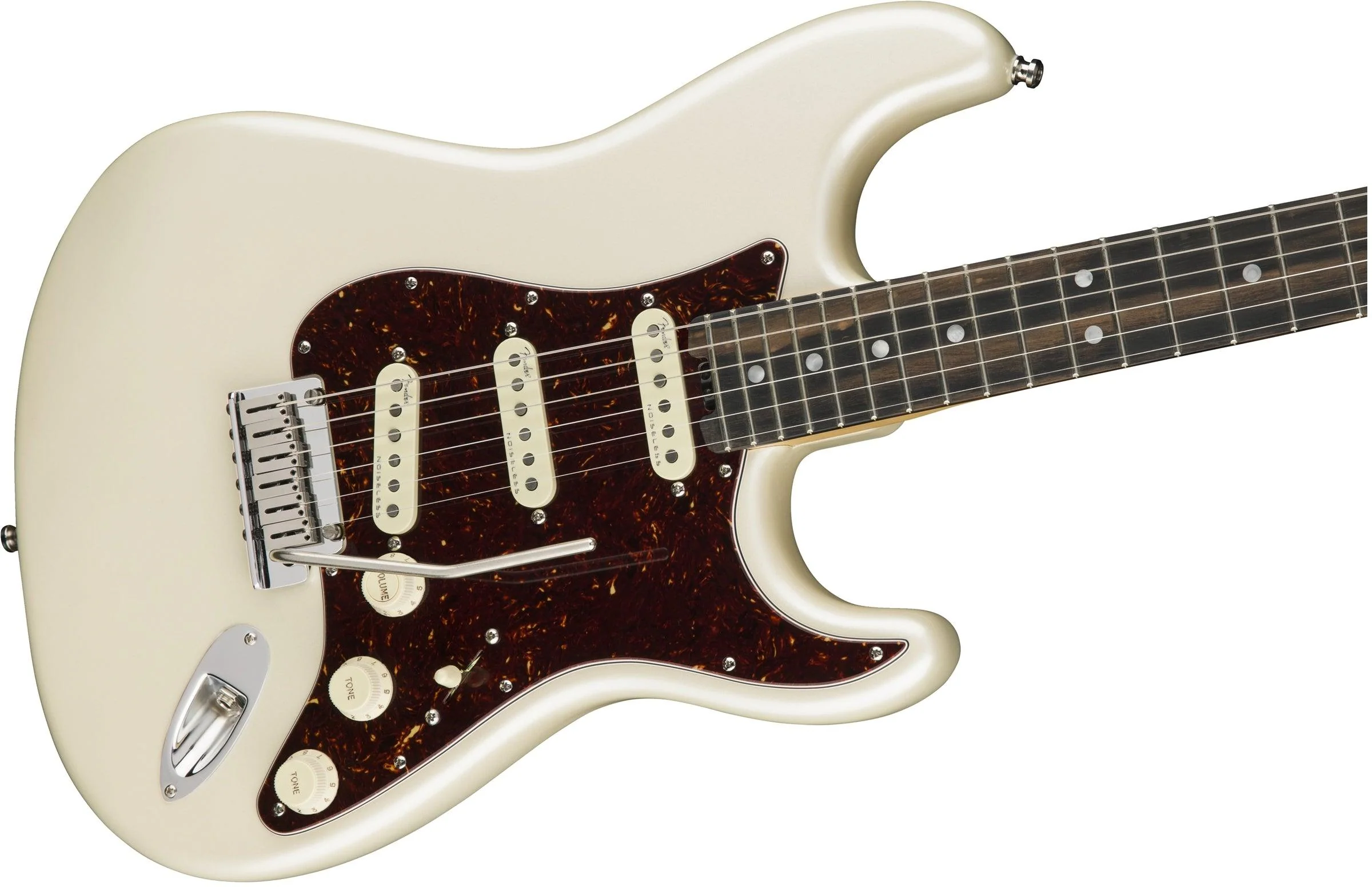 Guitarra Electrica Fender American Elite Stratocaster®, Ebony Fingerboard, Olympic Pearl - Image 4