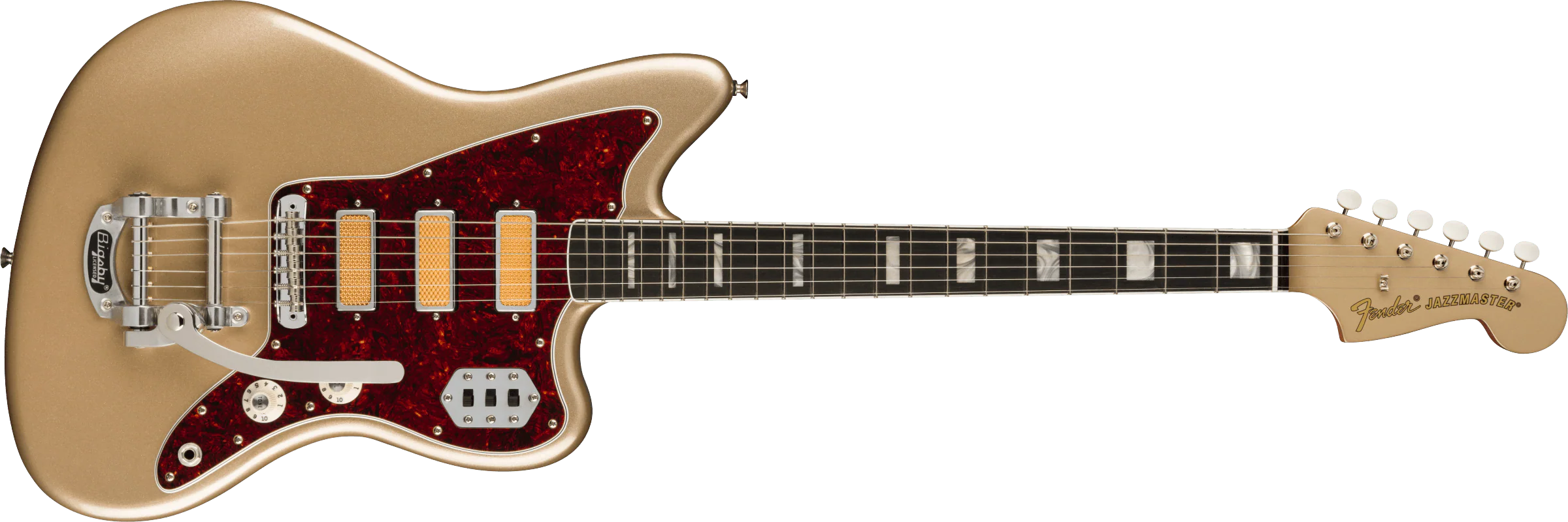 Guitarra Electrica Fender Jazzmaster Gold Foil Ebony Fingerboard, Shoreline Gold 0140701344