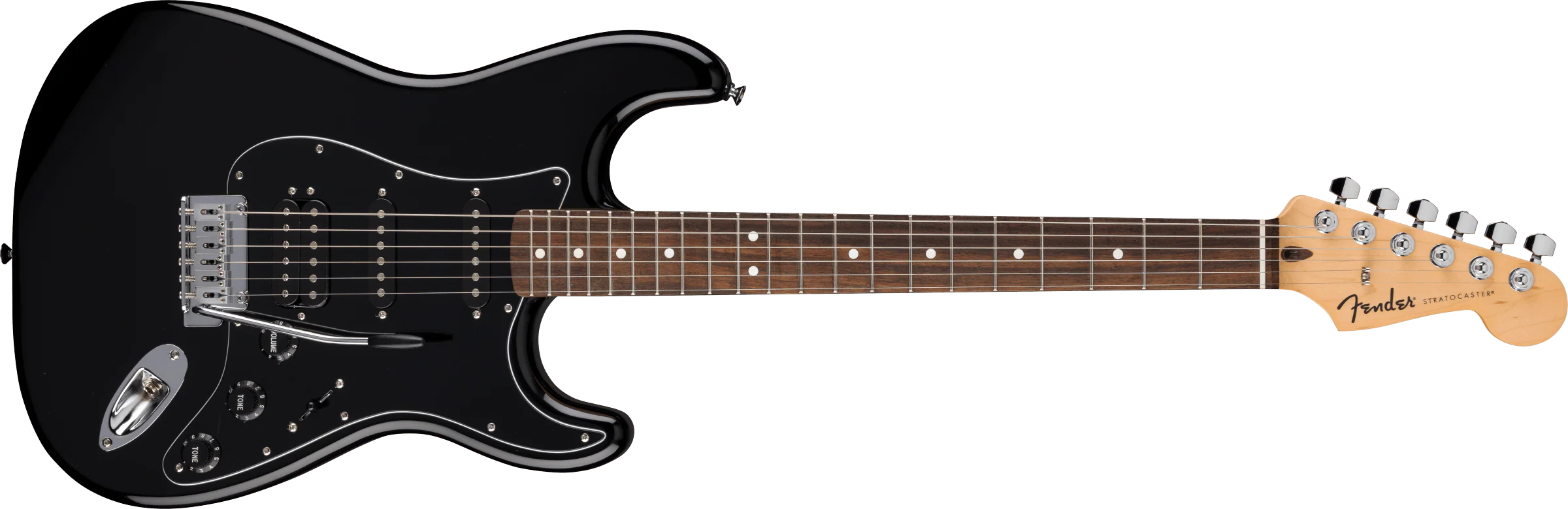 Guitarra Electrica Fender Standard Stratocaster HSS Negra 0266441506