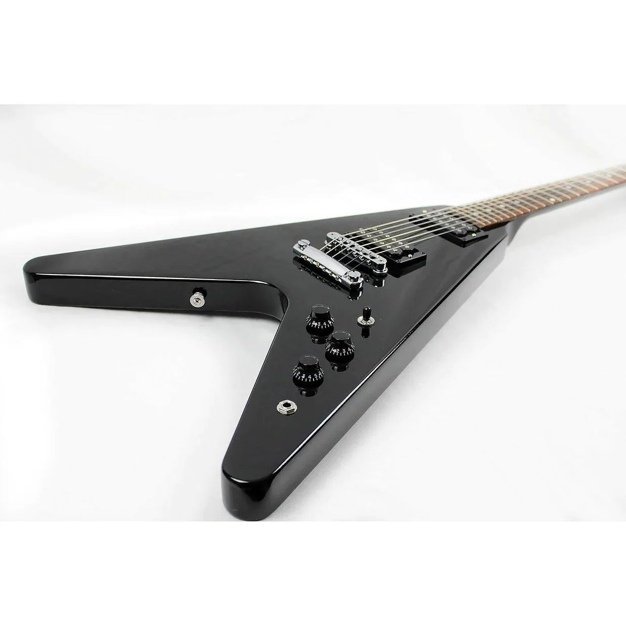 Guitarra Electrica Gibson DSVE00EBCH1 80s Flying V - Ebony - Image 4