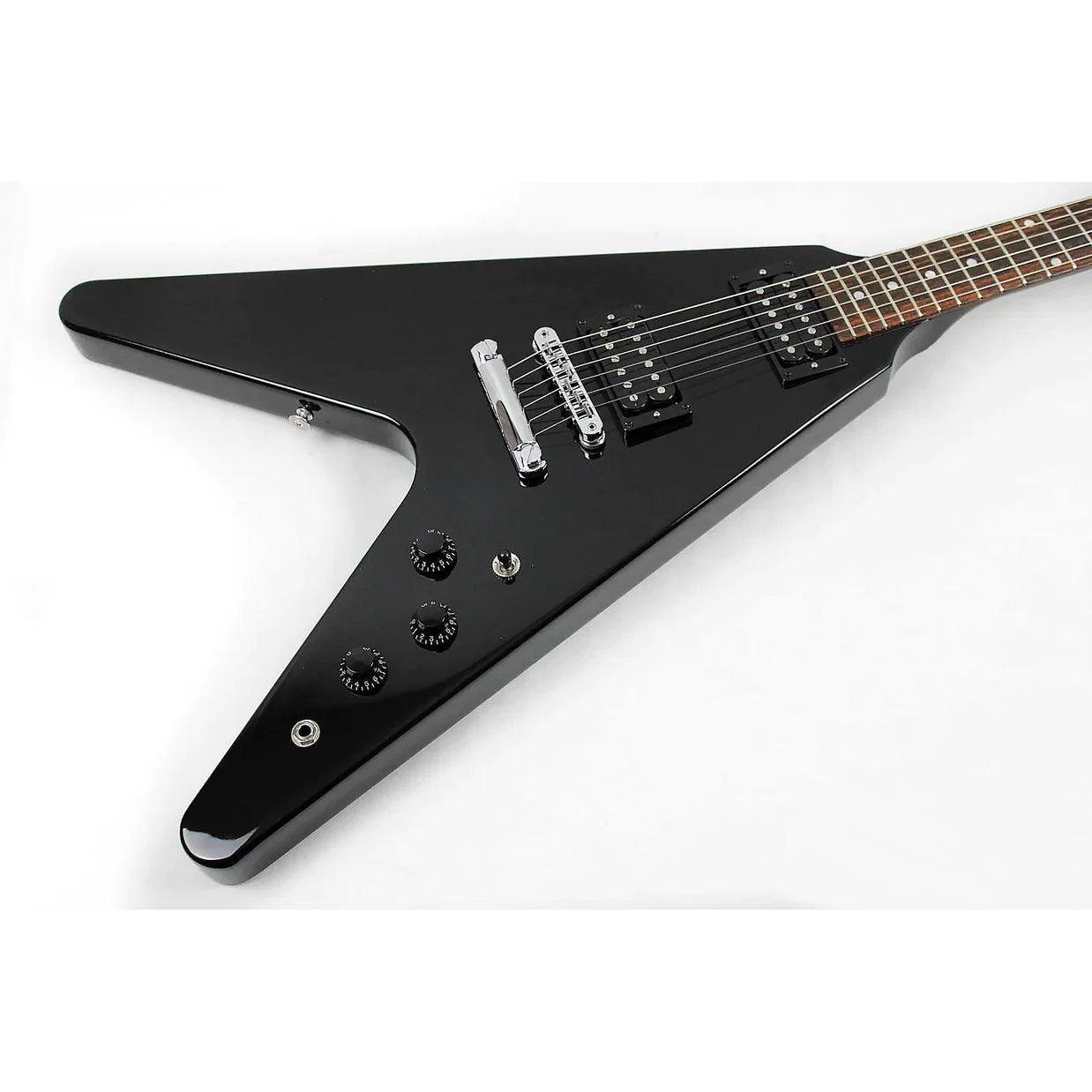 Guitarra Electrica Gibson DSVE00EBCH1 80s Flying V - Ebony - Image 5
