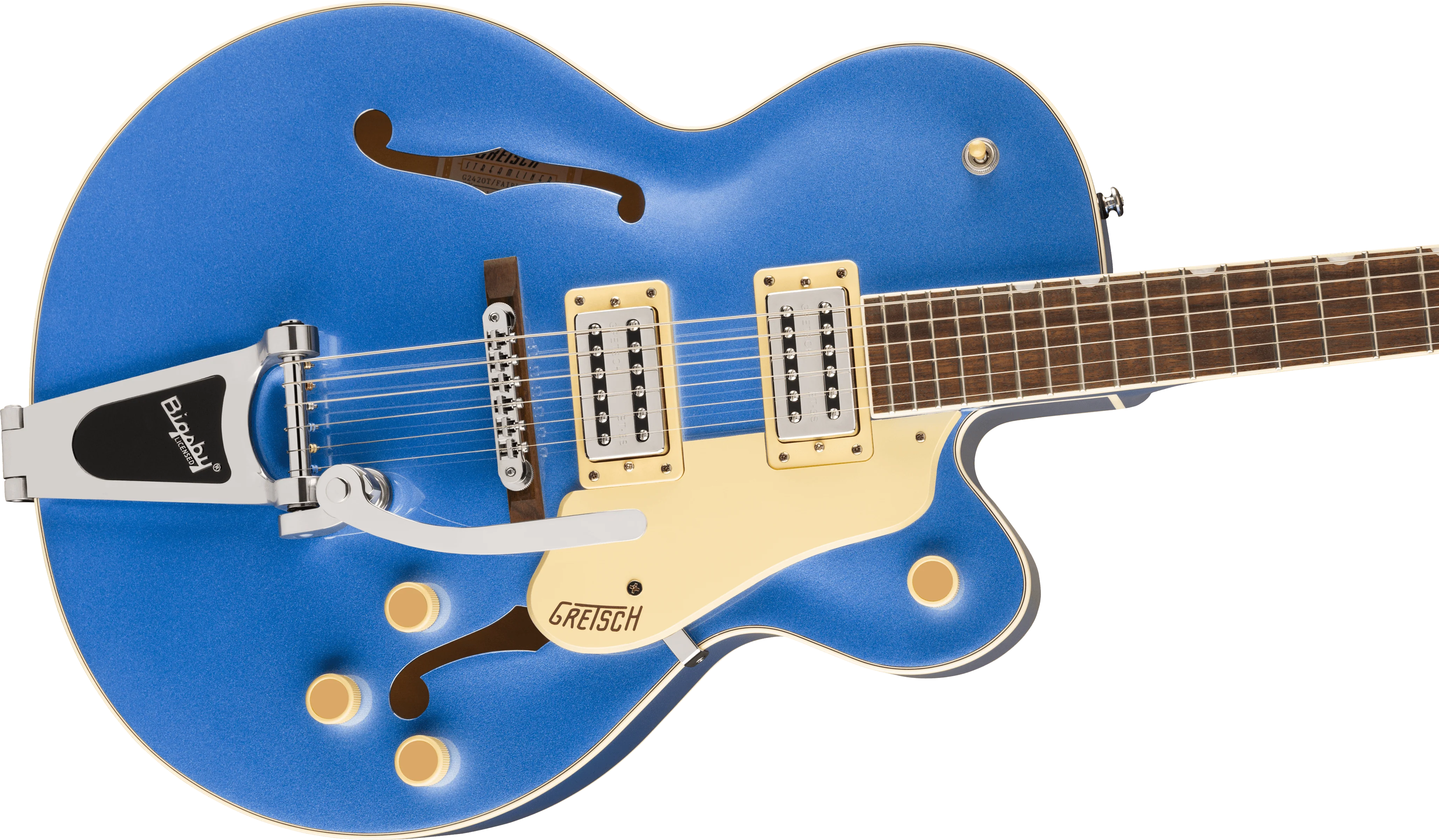 Guitarra Electrica Gretsch G2420t Strml Hlw Sc Frln Blu 2807205570 - Image 4
