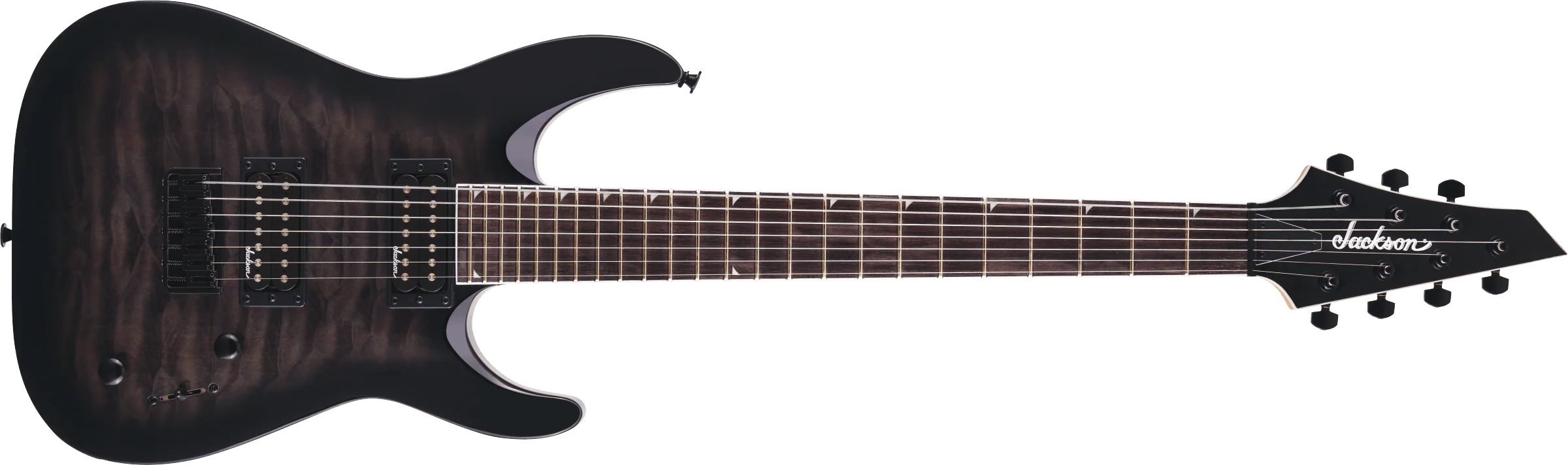 Guitarra Electrica Jackson Dinky Js22q-7 Cuerdas 2918804585 Explosión Negra